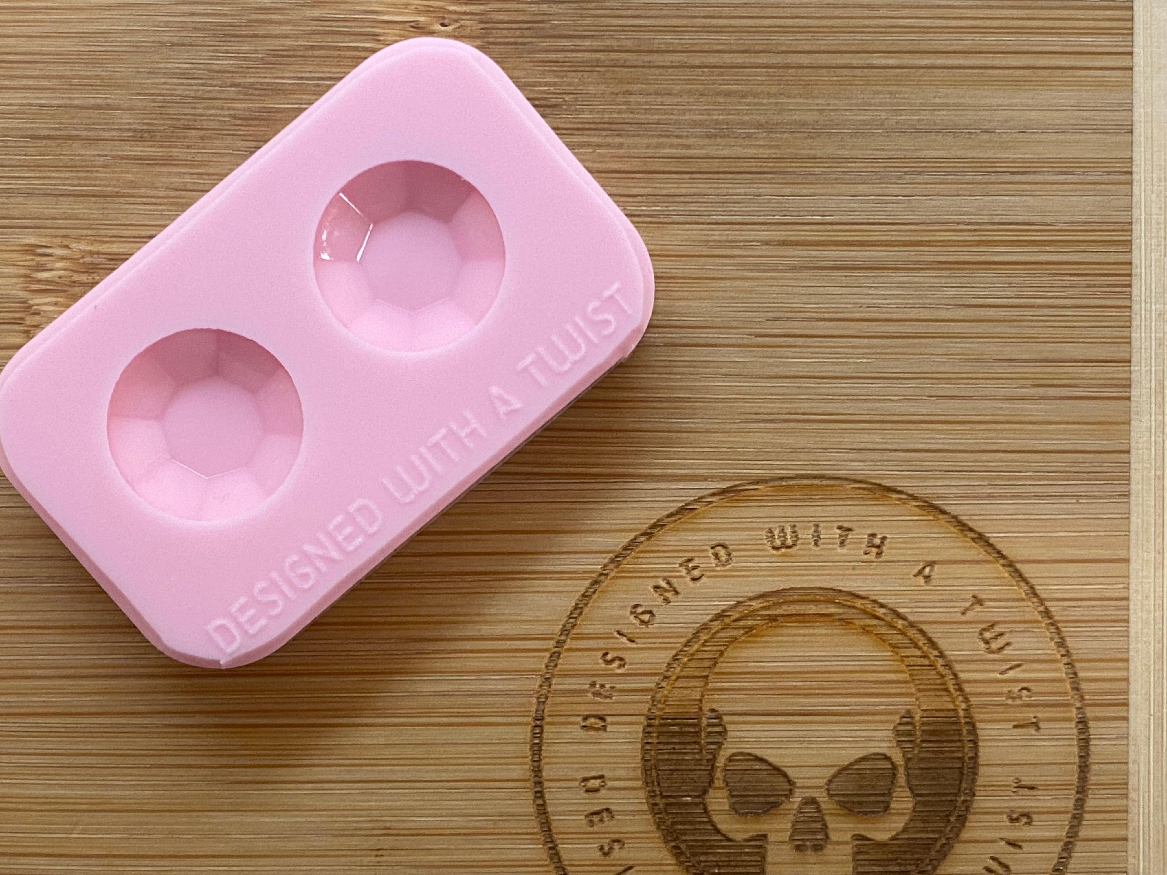 3d Rhinestone Stud Earring Silicone Mold - Designed with a Twist - Top quality silicone molds made in the UK.