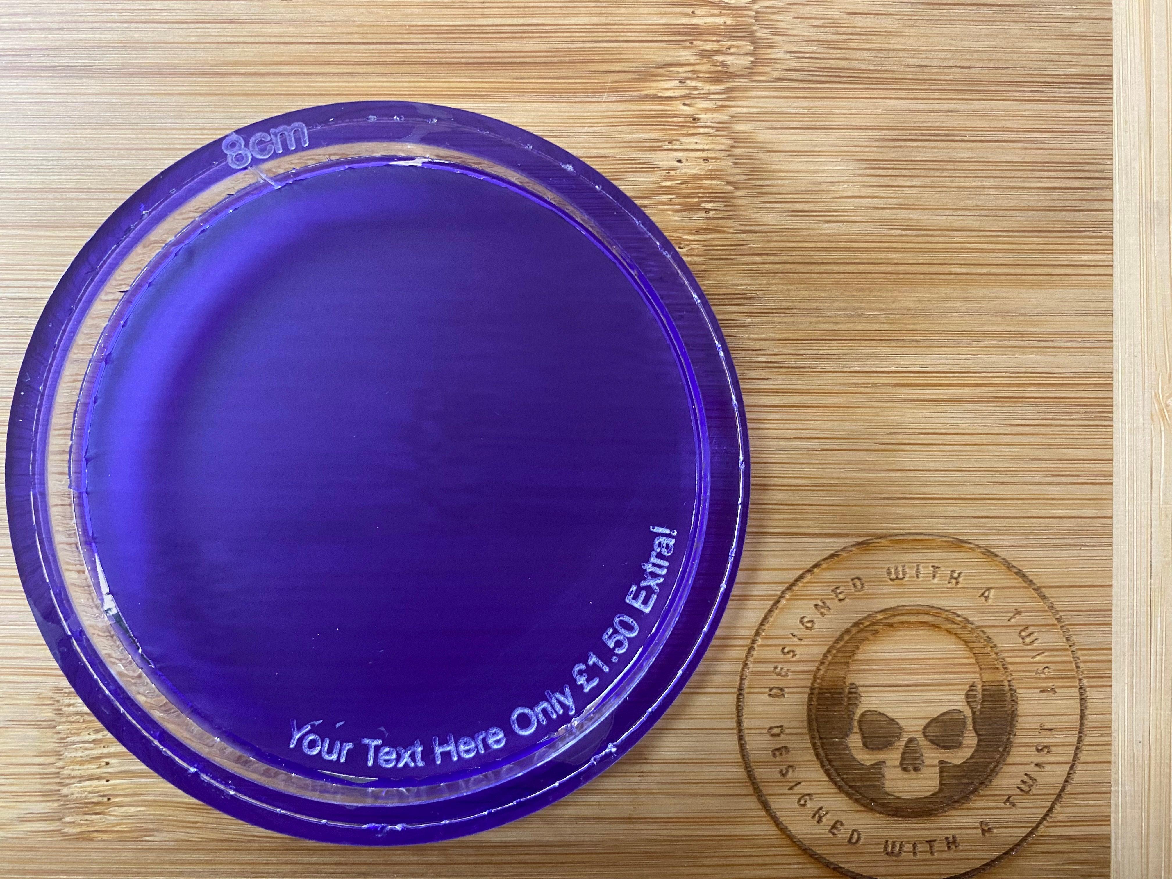 Circular Acrylic Silicone Mold Housing - Designed with a Twist - Top quality silicone molds made in the UK.