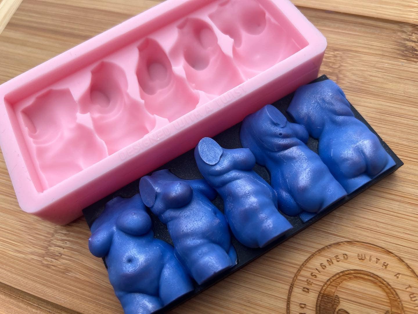 Plus Size Turning Goddess Torso Snapbar Silicone Mold - Designed with a Twist - Top quality silicone molds made in the UK.