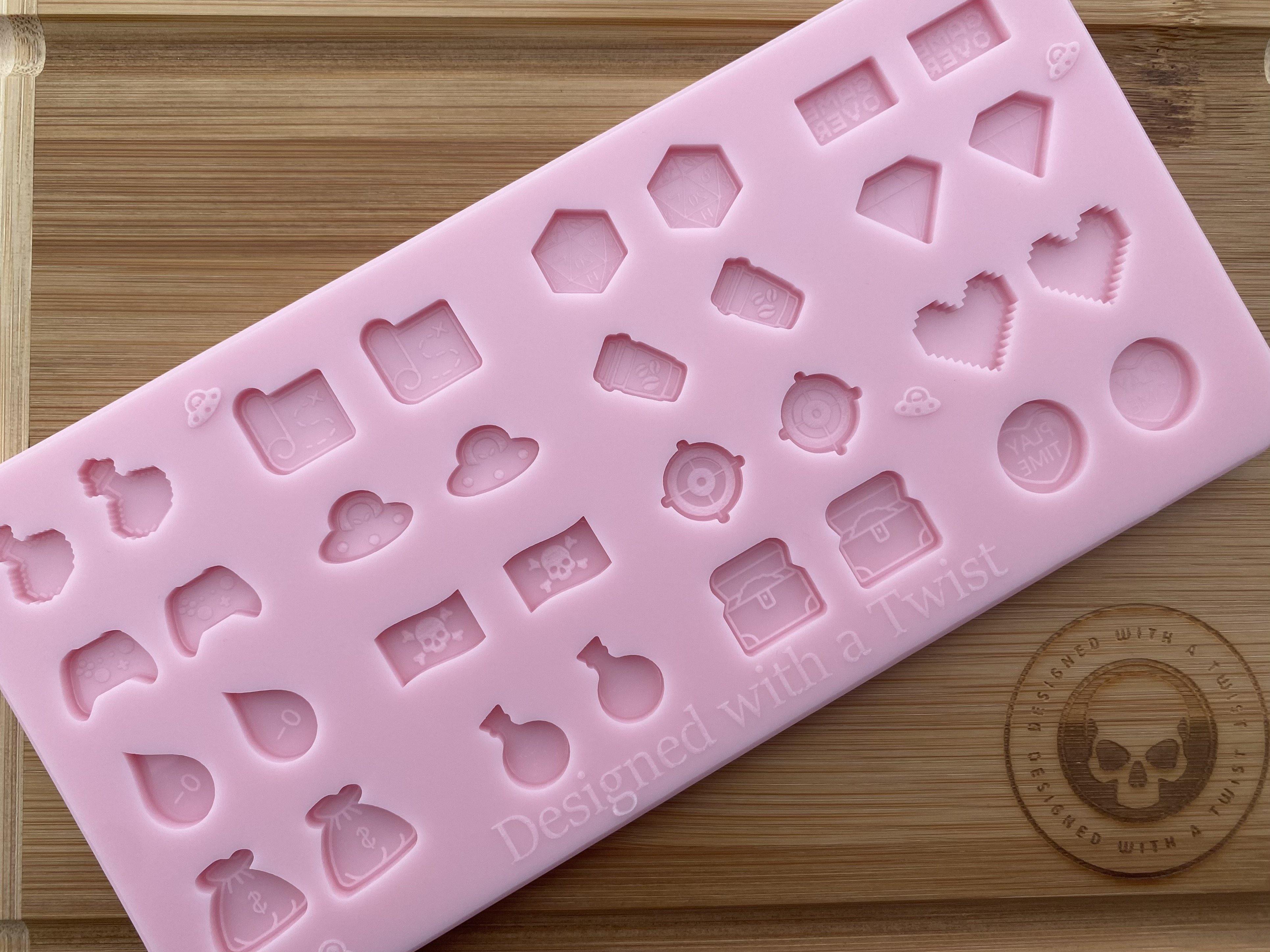 Geeky Gamer Stud Earring Silicone Mold - Designed with a Twist - Top quality silicone molds made in the UK.