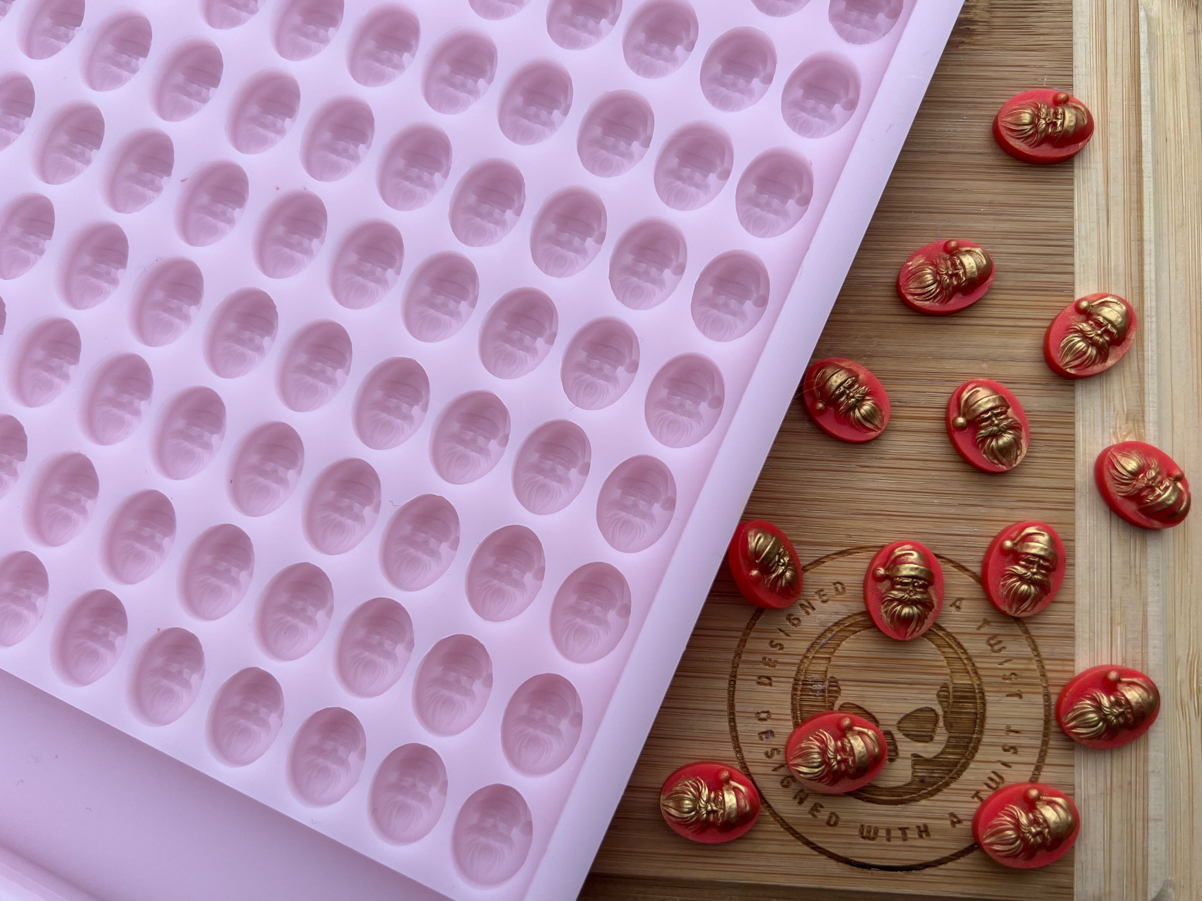 3d Santa Scrape n Scoop Wax Silicone Mold - Designed with a Twist - Top quality silicone molds made in the UK.