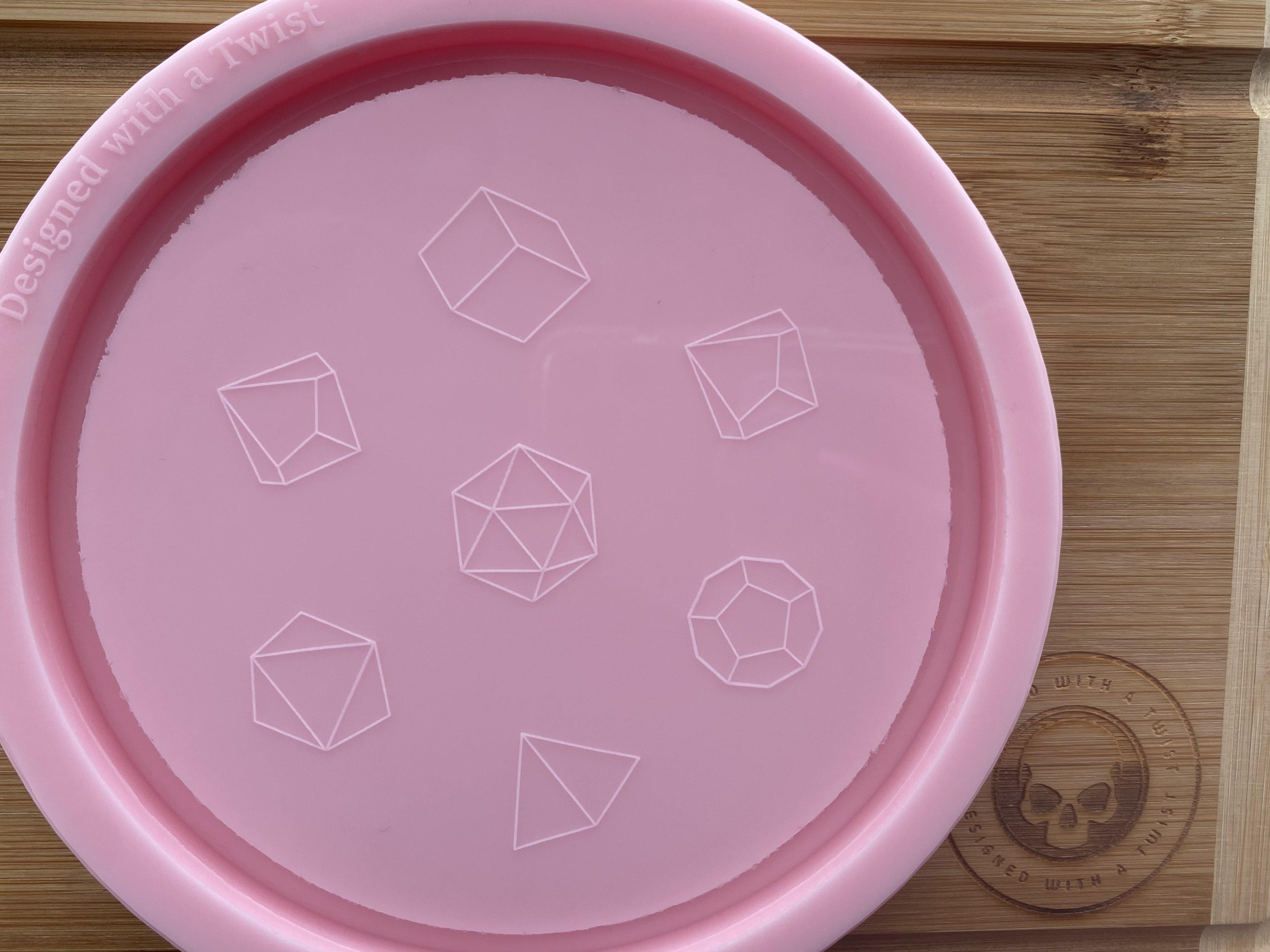 Jewel Dice Tray Silicone Mold - Designed with a Twist - Top quality silicone molds made in the UK.