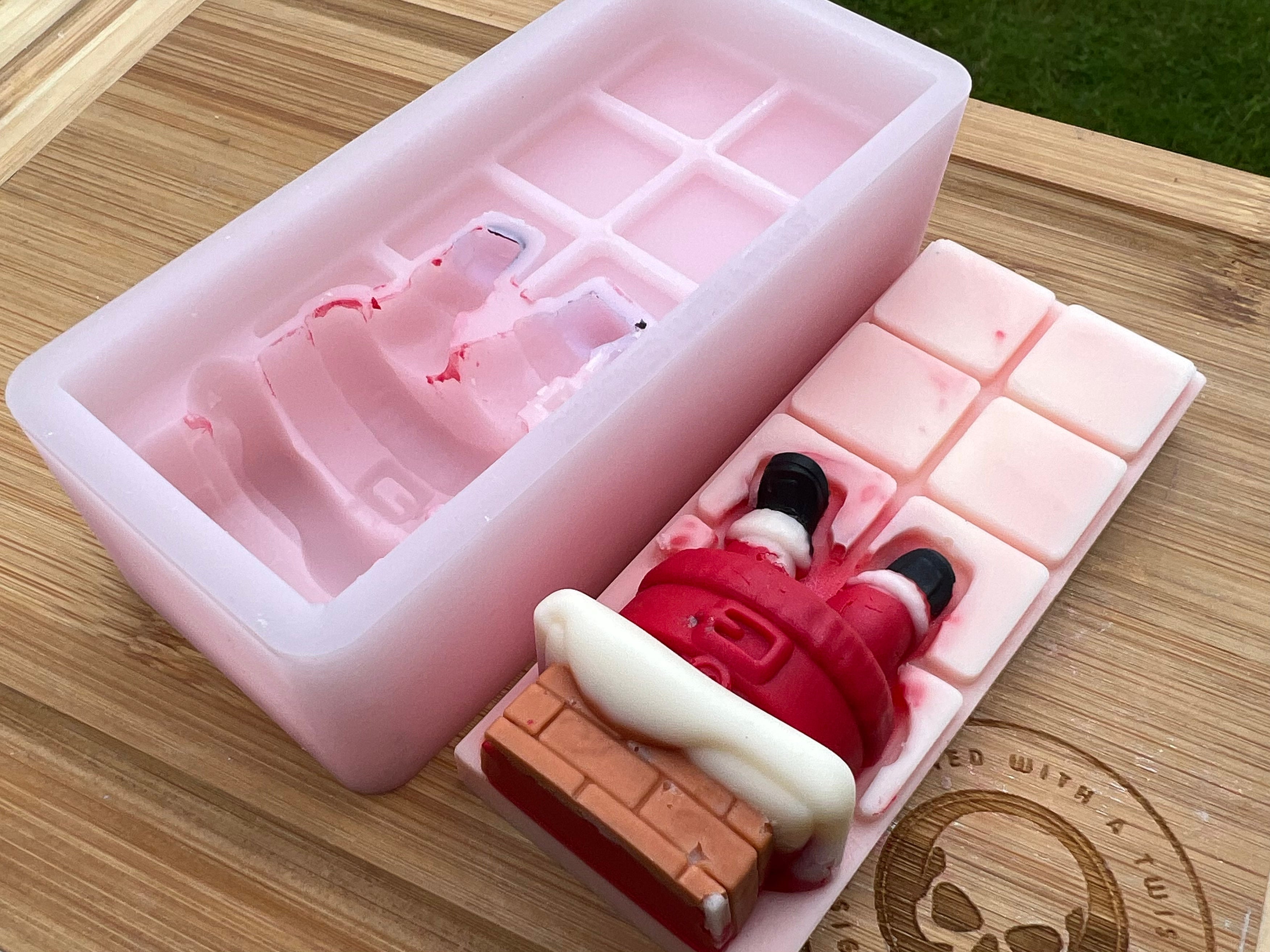 3d Chimney Santa Snapbar Silicone Mold - Designed with a Twist - Top quality silicone molds made in the UK.