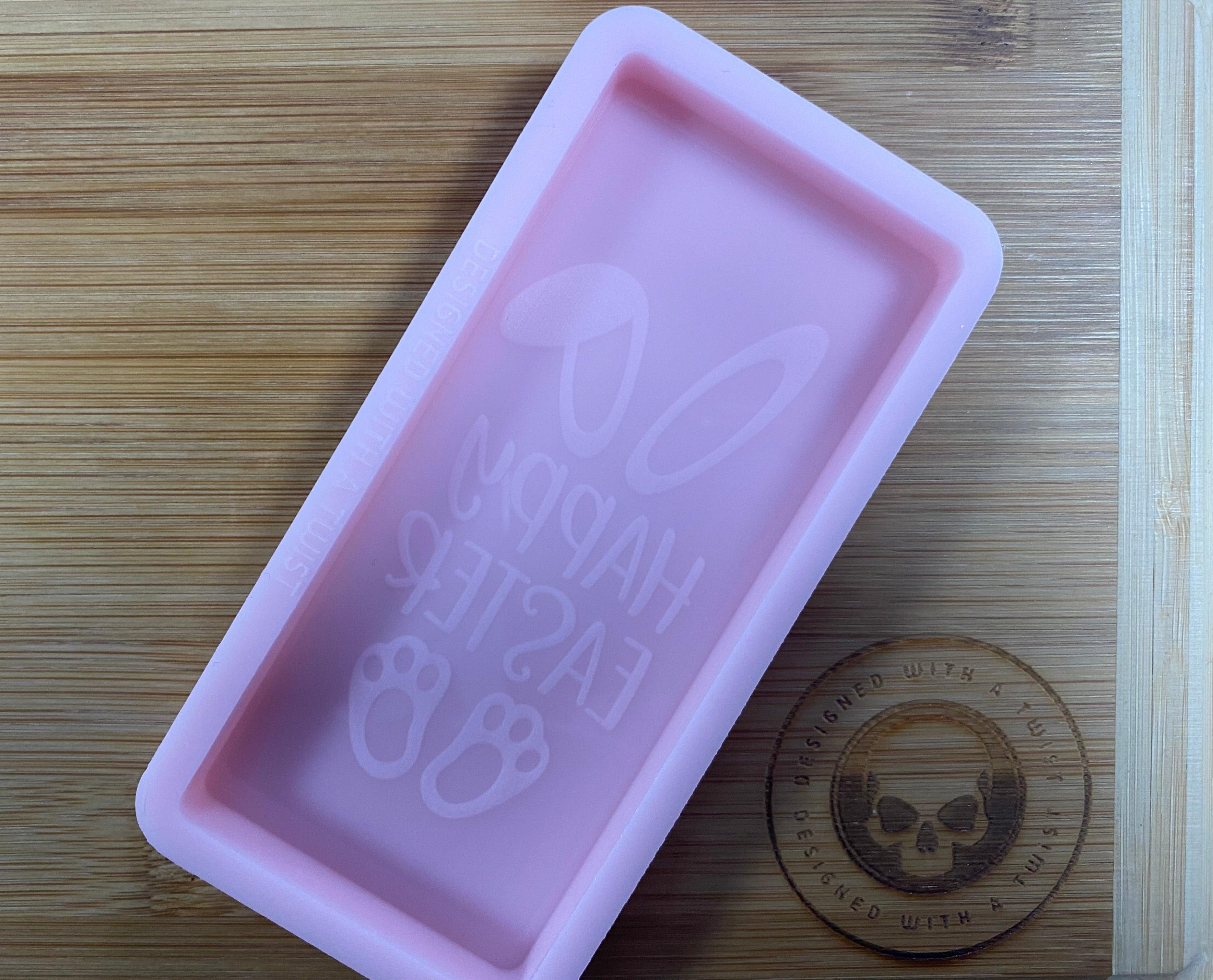 Happy Easter Wax Melt Silicone Mold - Designed with a Twist - Top quality silicone molds made in the UK.