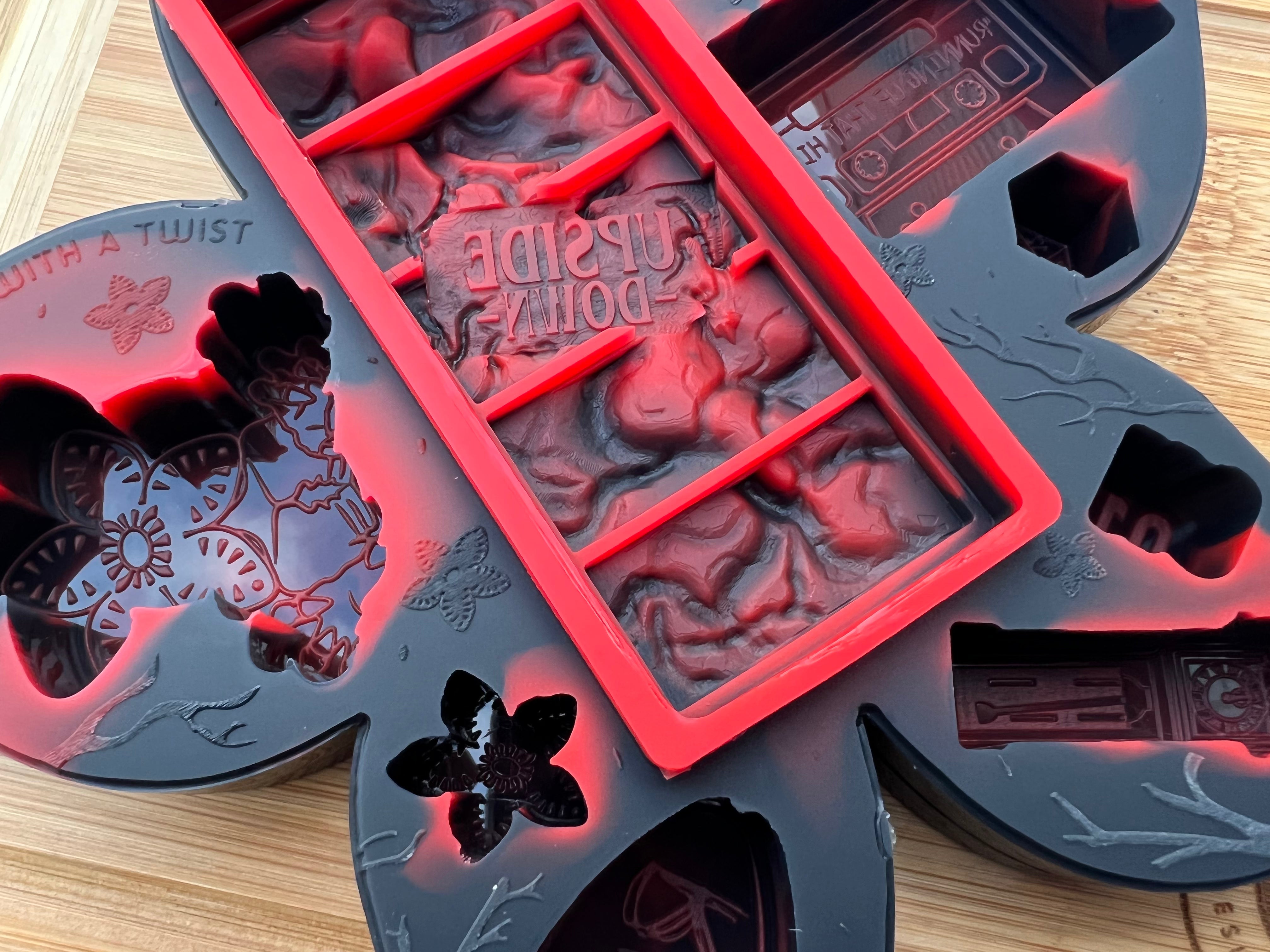 Upside Down Wax Melt and Snap Bar Silicone Mold - Designed with a Twist - Top quality silicone molds made in the UK.