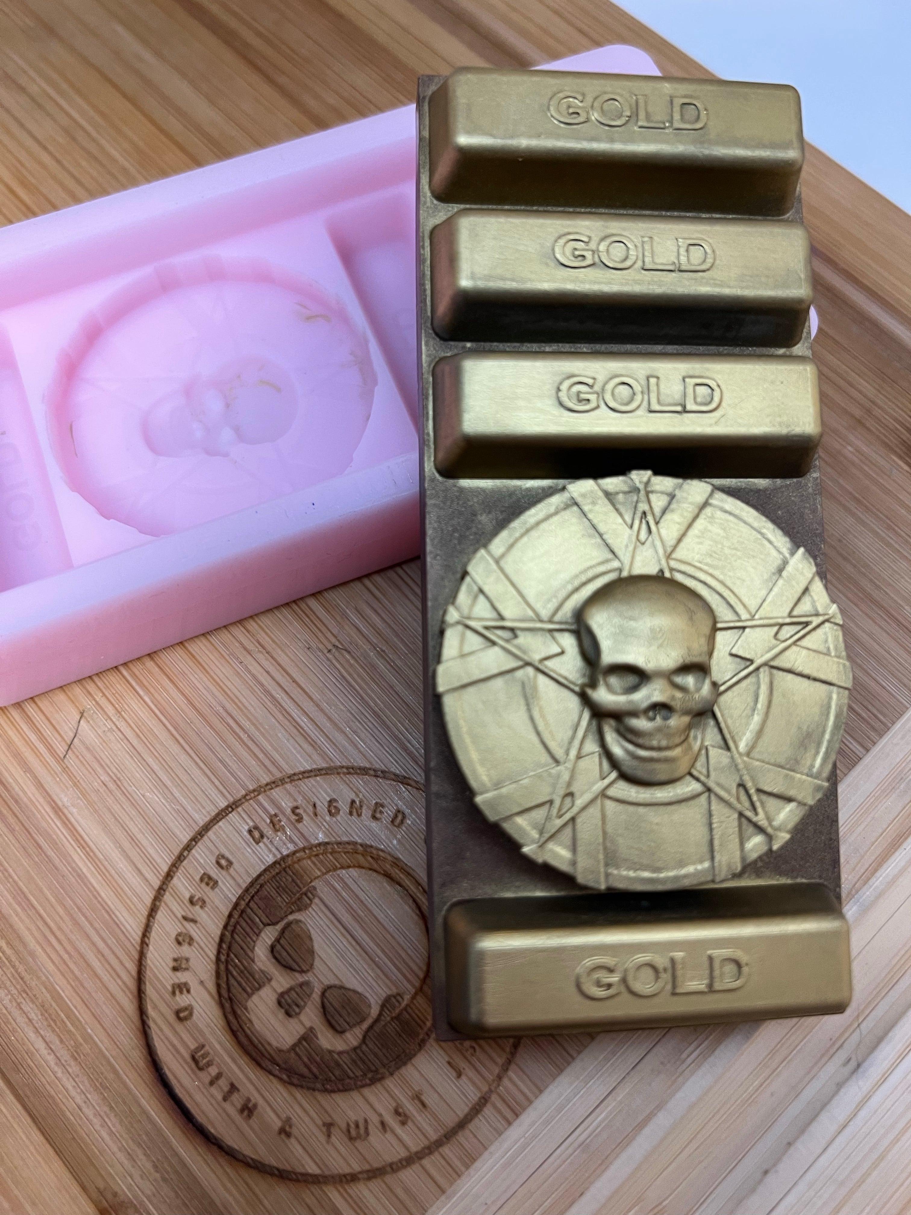 3d Pirate Treasure Chest Snapbar Silicone Mold - Designed with a Twist - Top quality silicone molds made in the UK.