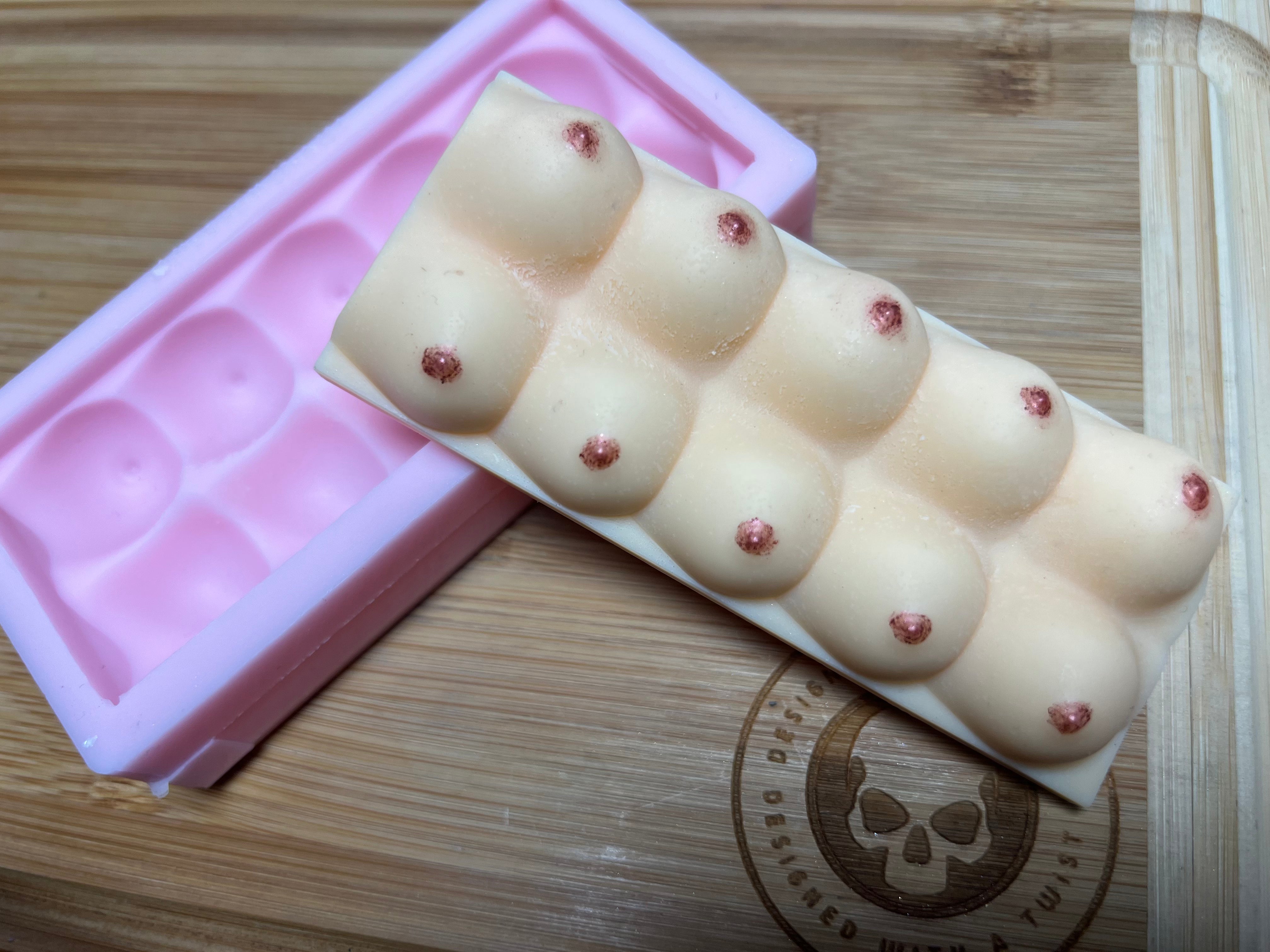 Boobie Snapbar Silicone Mold - Designed with a Twist - Top quality silicone molds made in the UK.