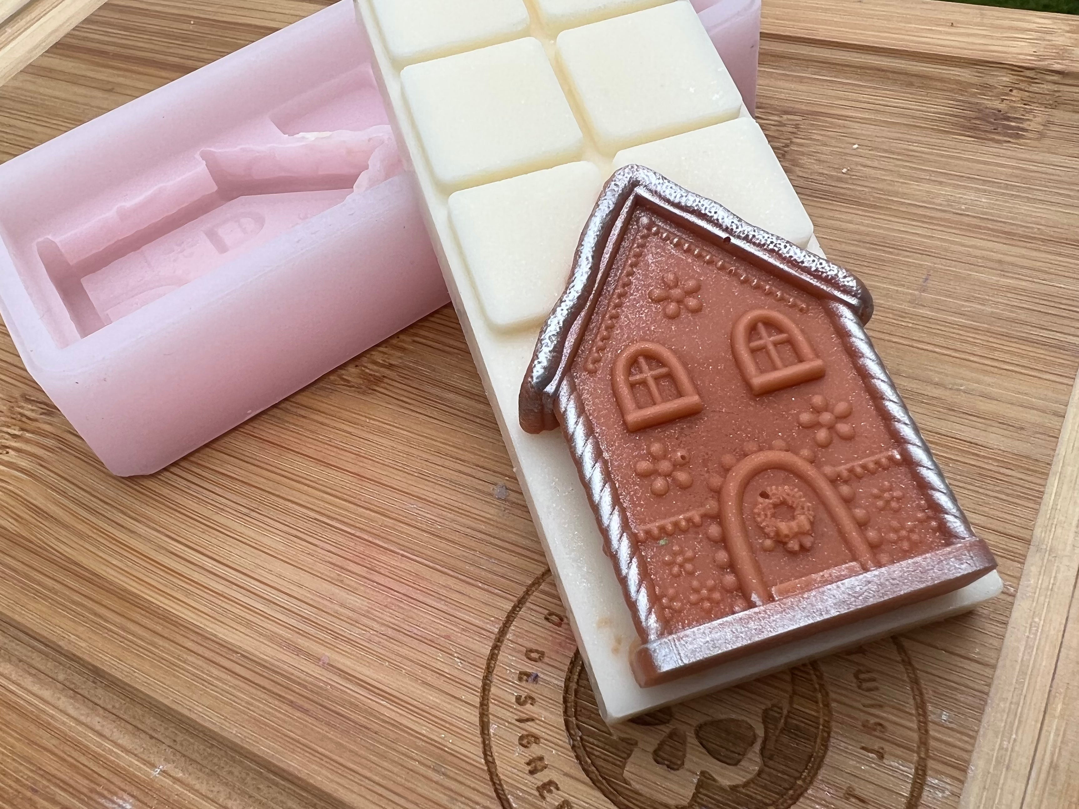 3d Gingerbread House Snapbar Silicone Mold - Designed with a Twist - Top quality silicone molds made in the UK.