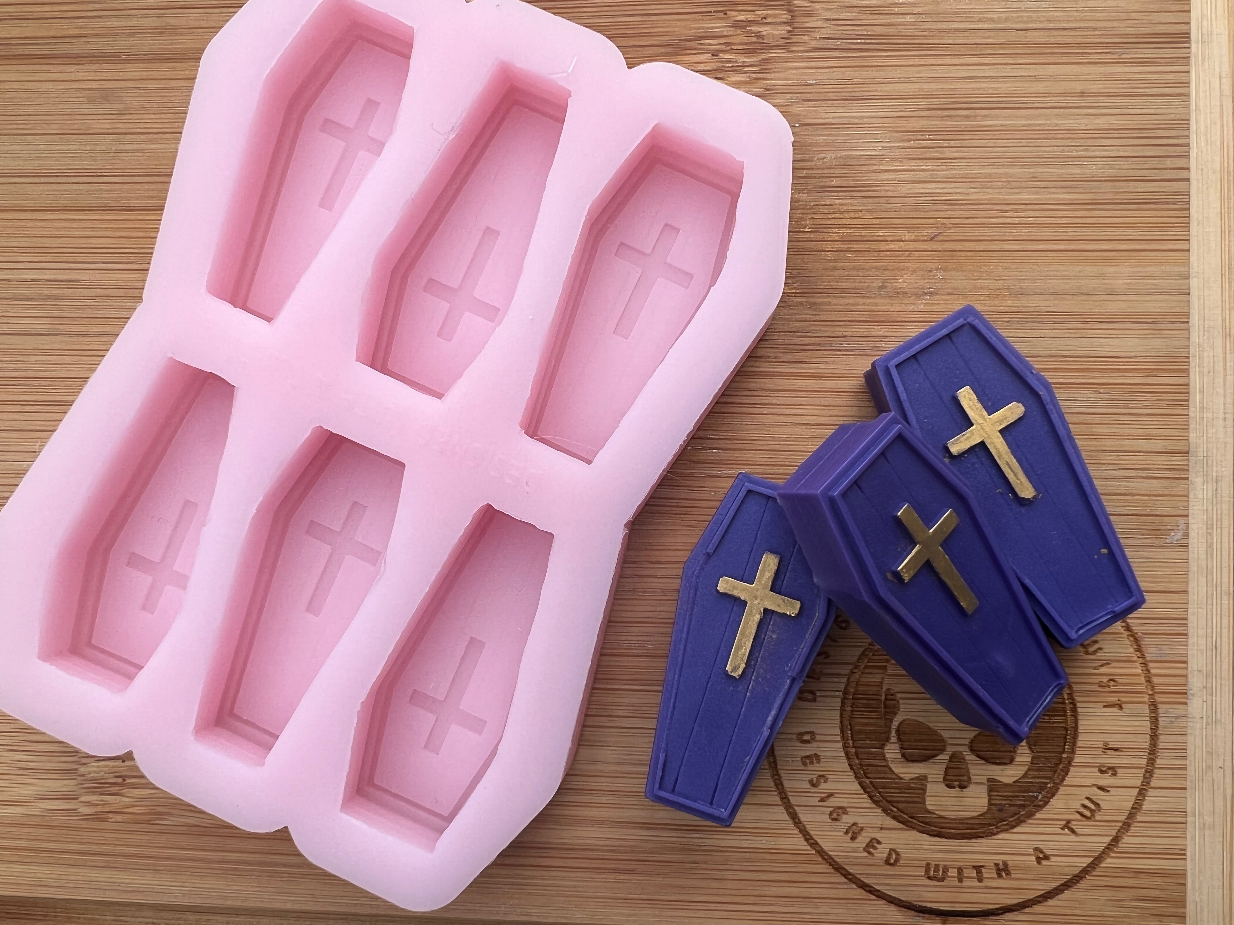 3d Coffin Wax Melt Silicone Mold - Designed with a Twist - Top quality silicone molds made in the UK.