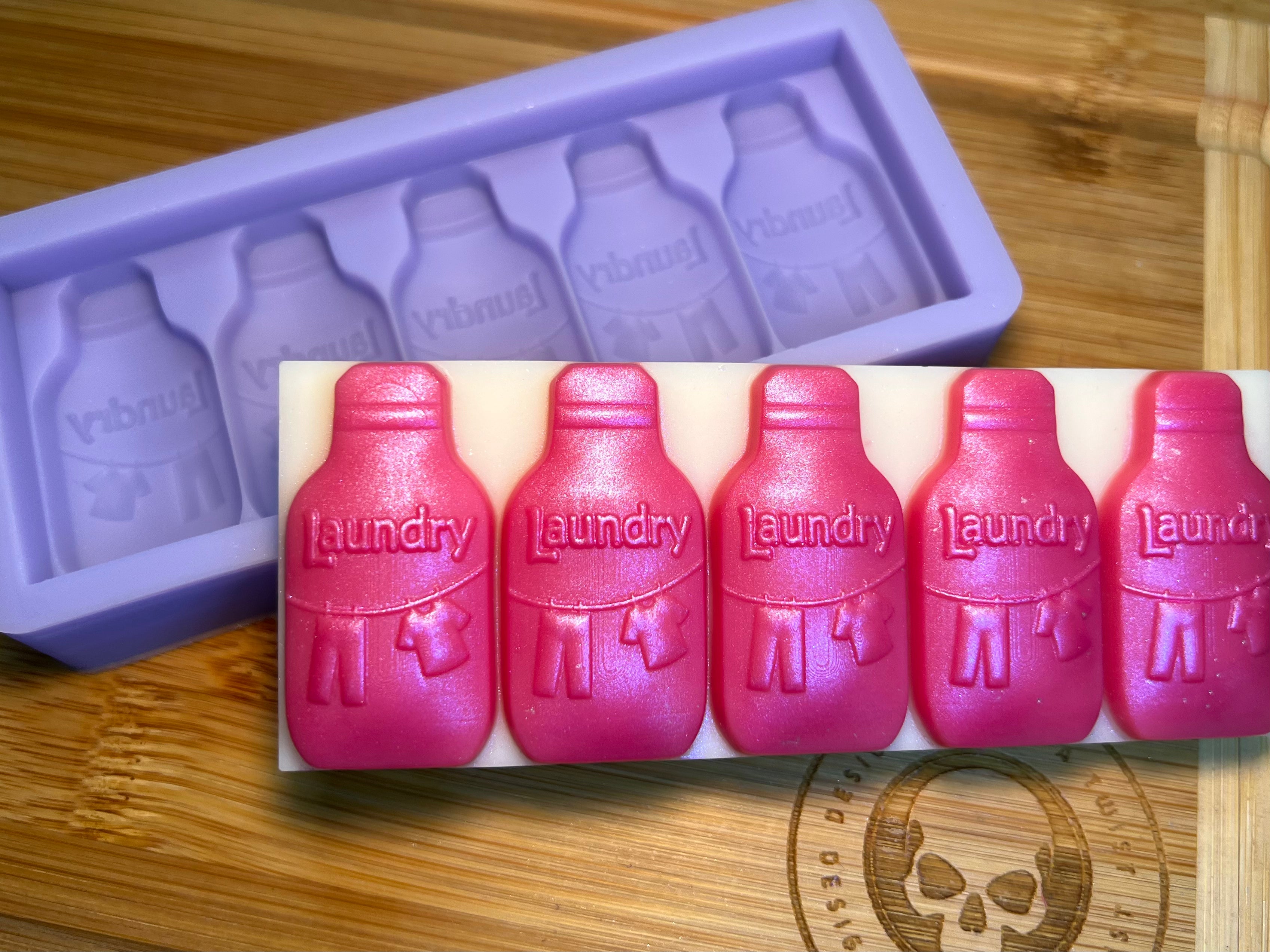 Laundry Bottle Snapbar Silicone Mold - Designed with a Twist - Top quality silicone molds made in the UK.