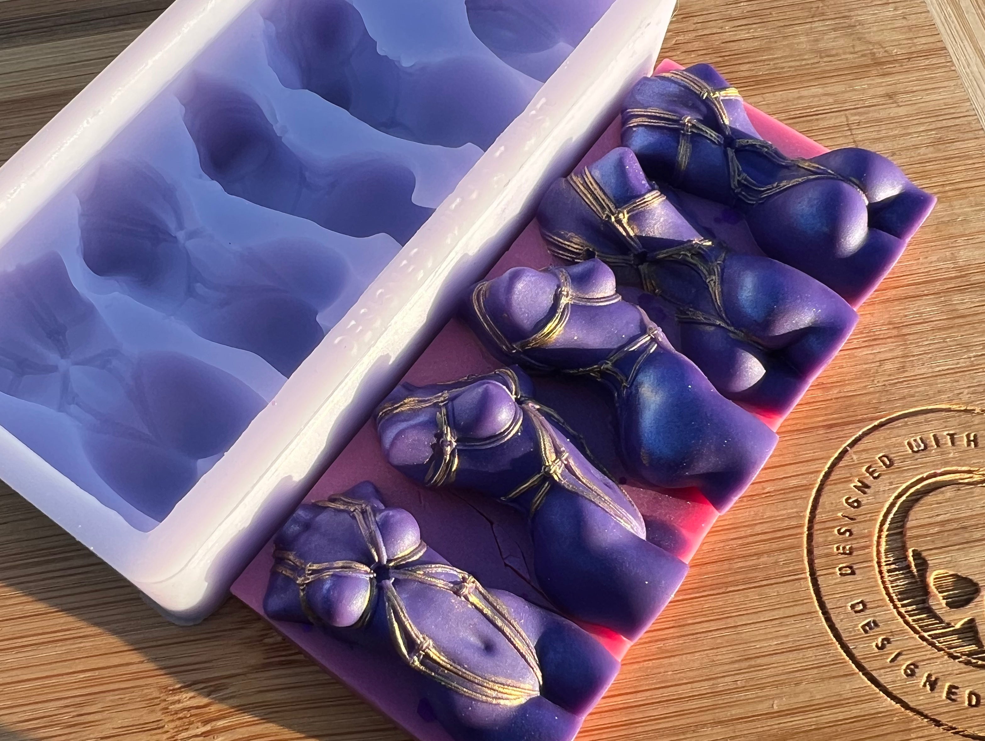 Shibari Turning Goddess Torso Snapbar Silicone Mold - Designed with a Twist - Top quality silicone molds made in the UK.