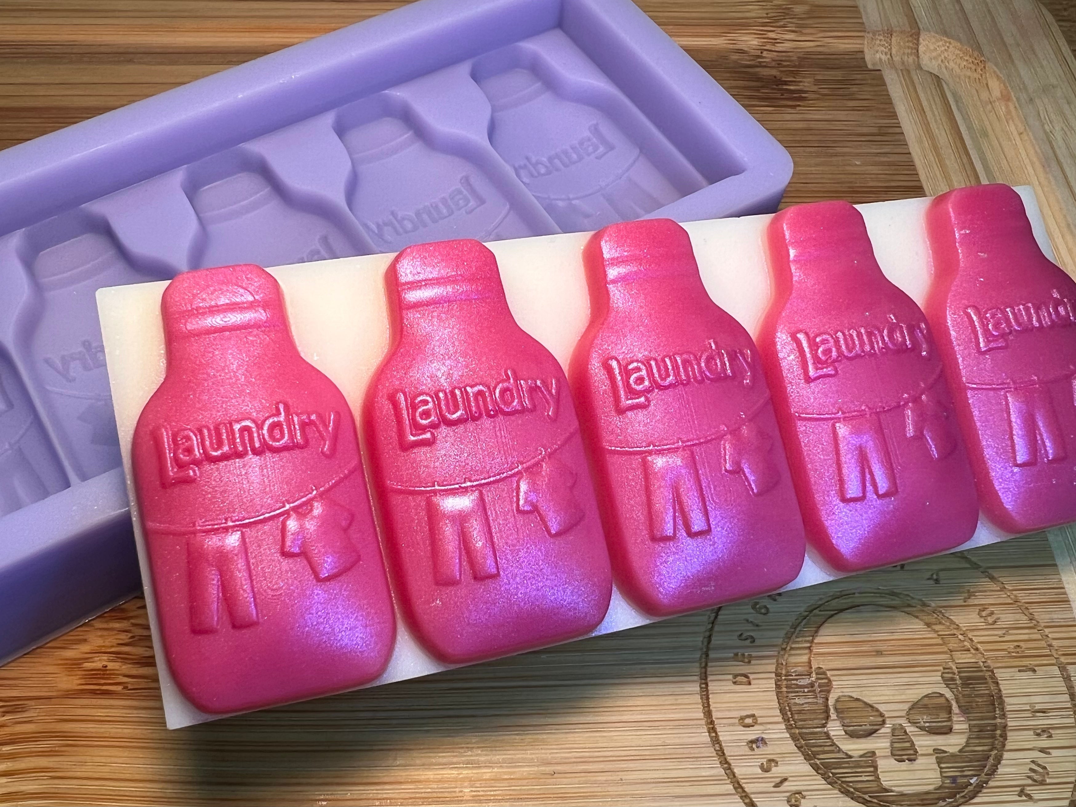 Laundry Bottle Snapbar Silicone Mold - Designed with a Twist - Top quality silicone molds made in the UK.