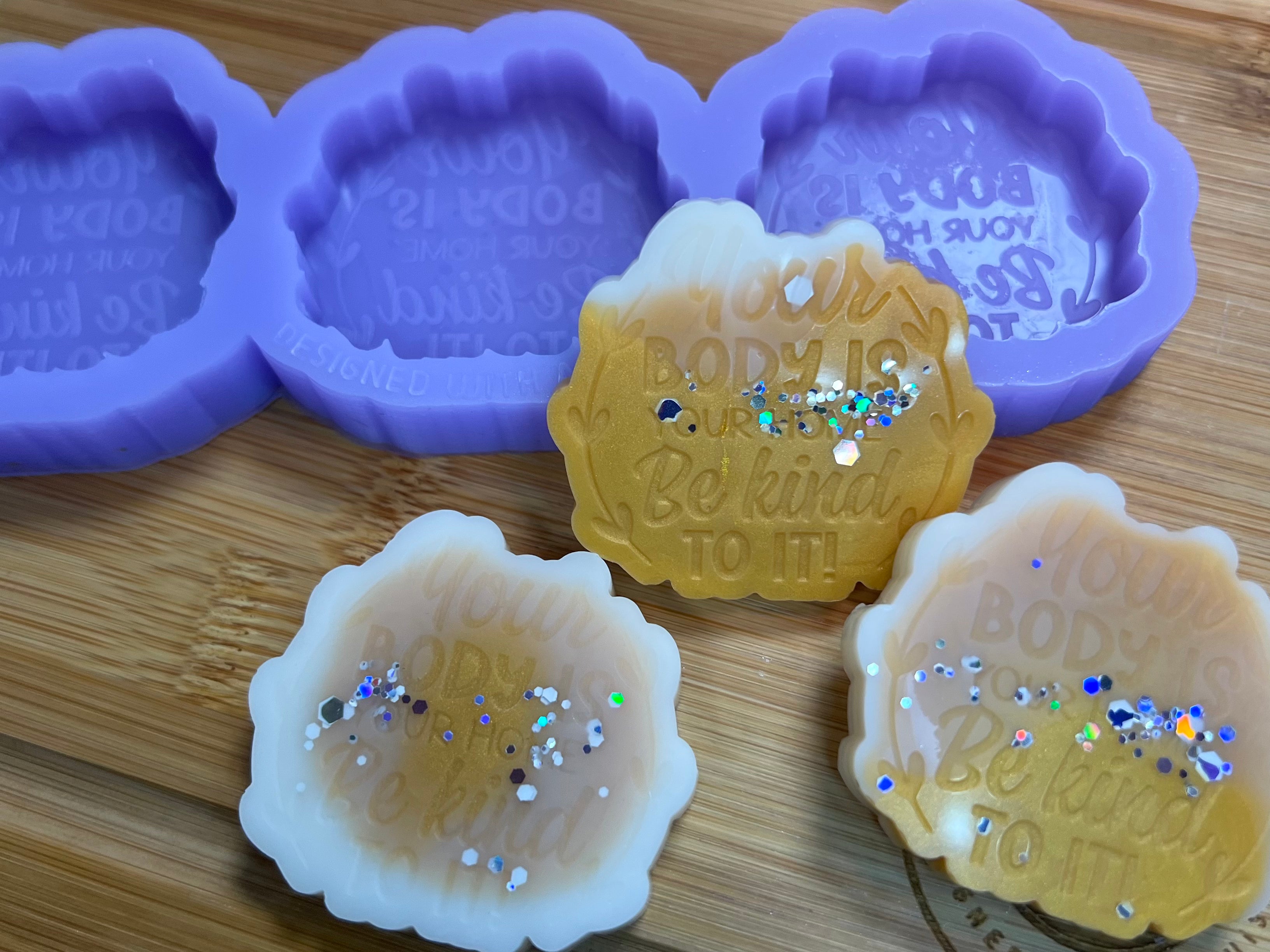 Your Body Is Your Home Wax Melt Silicone Mold - Designed with a Twist - Top quality silicone molds made in the UK.