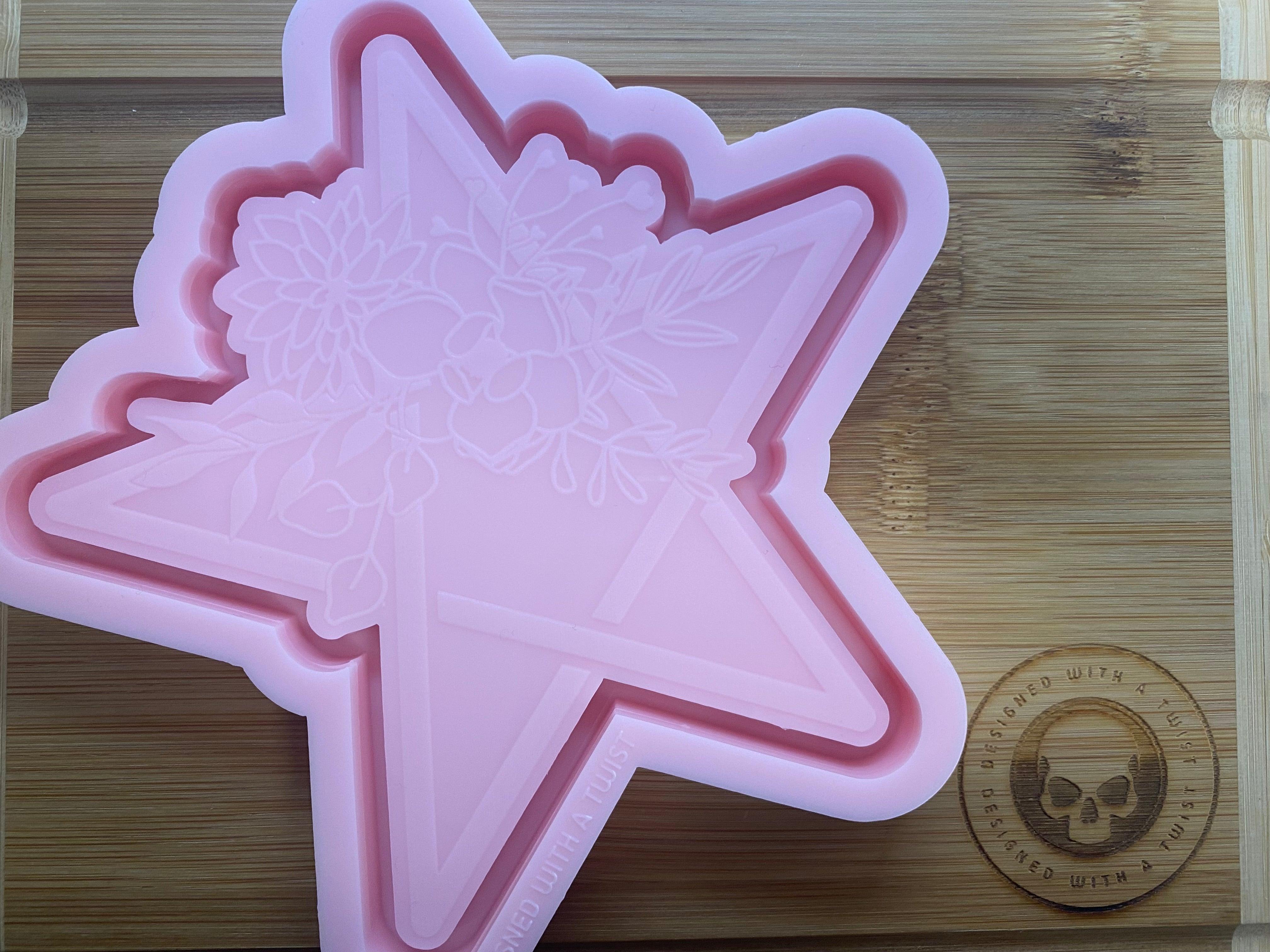 Pentagram Trinket Tray Silicone Mold - Designed with a Twist - Top quality silicone molds made in the UK.