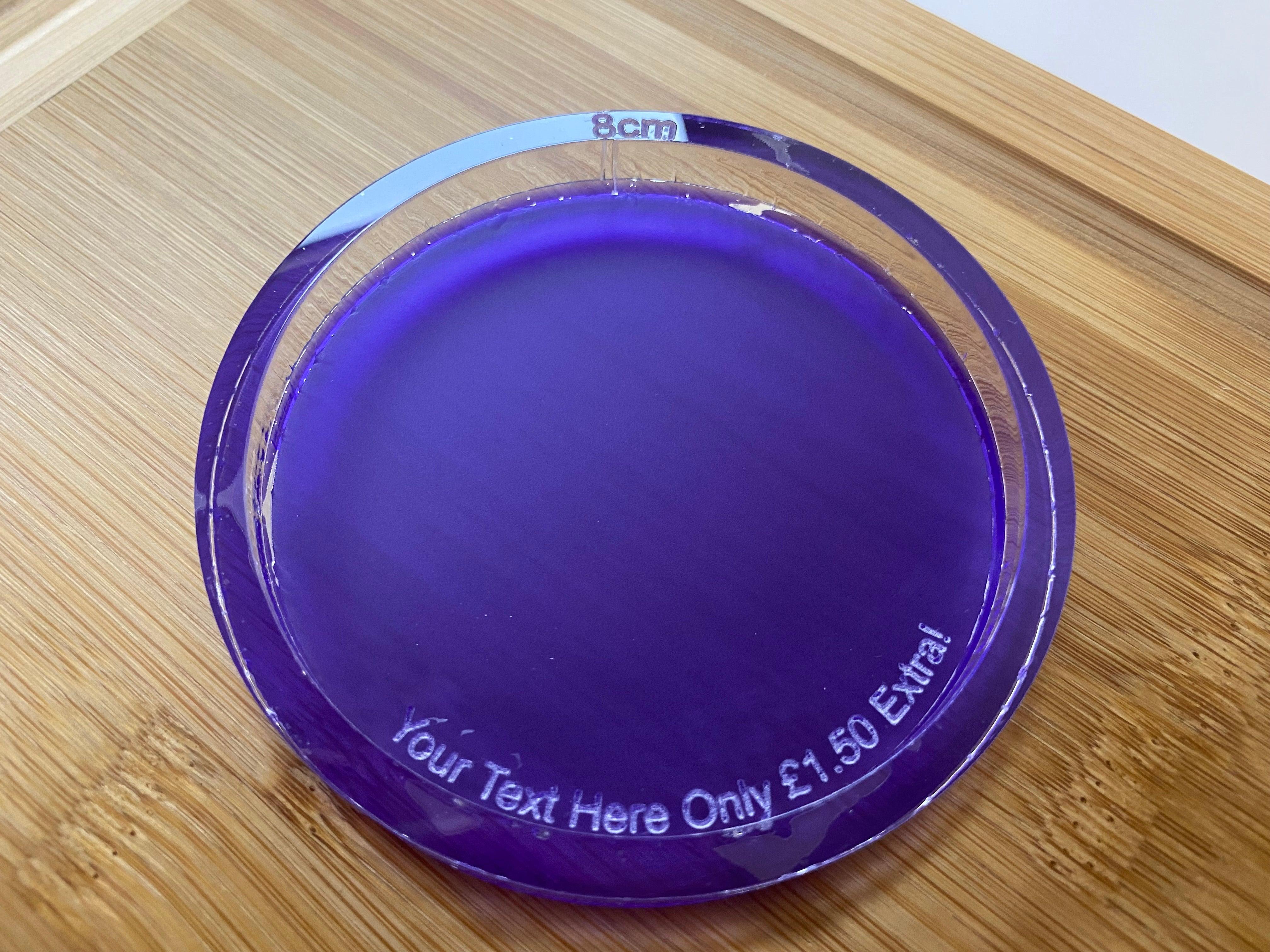 Circular Acrylic Silicone Mold Housing - Designed with a Twist - Top quality silicone molds made in the UK.