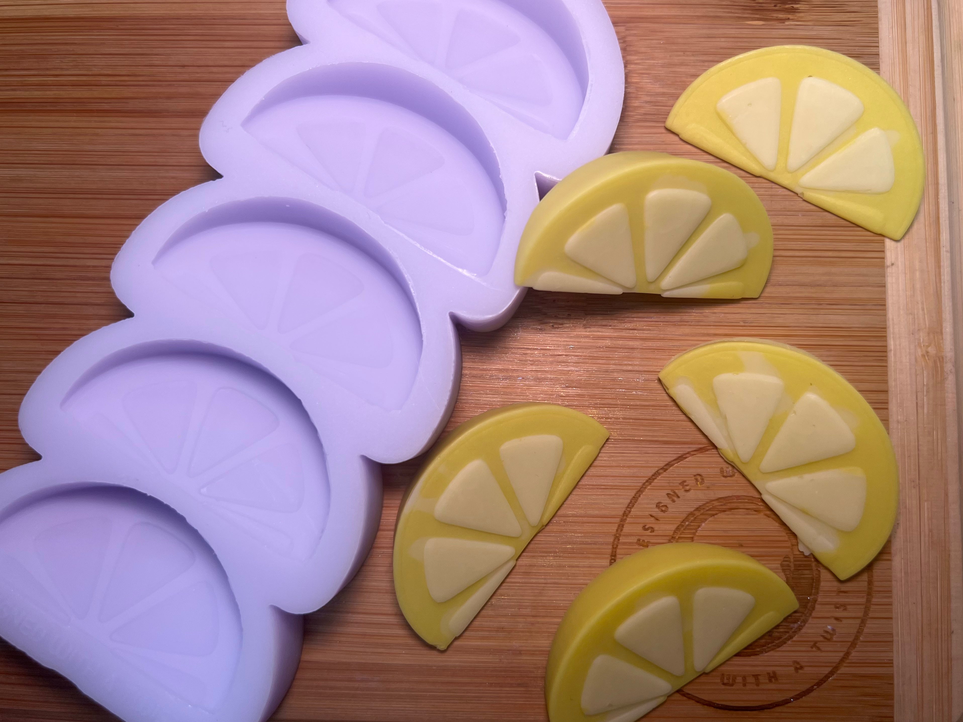 Cartoon Fruit Slice Silicone Mold - Designed with a Twist - Top quality silicone molds made in the UK.