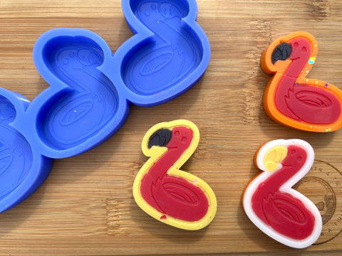 Flamingo Floatie Silicone Mold - Designed with a Twist - Top quality silicone molds made in the UK.