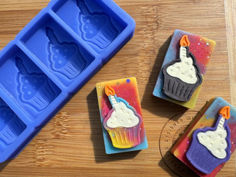Birthday Cake Silicone Mold - HoBa Edition - Designed with a Twist - Top quality silicone molds made in the UK.