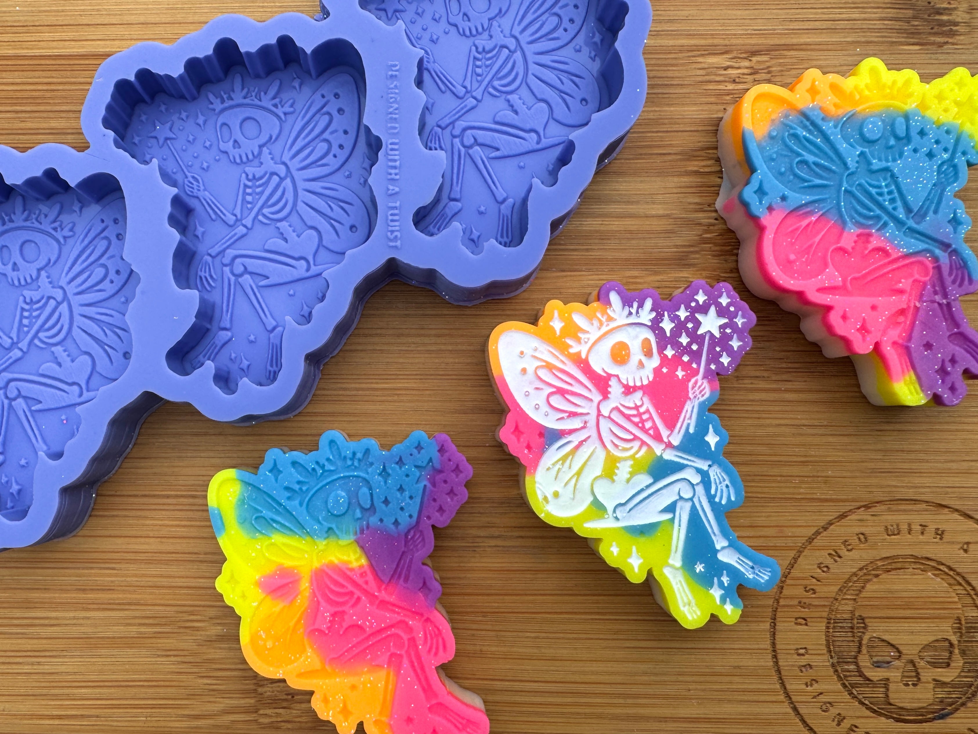 Skeleton Fairy Silicone Trio Mold