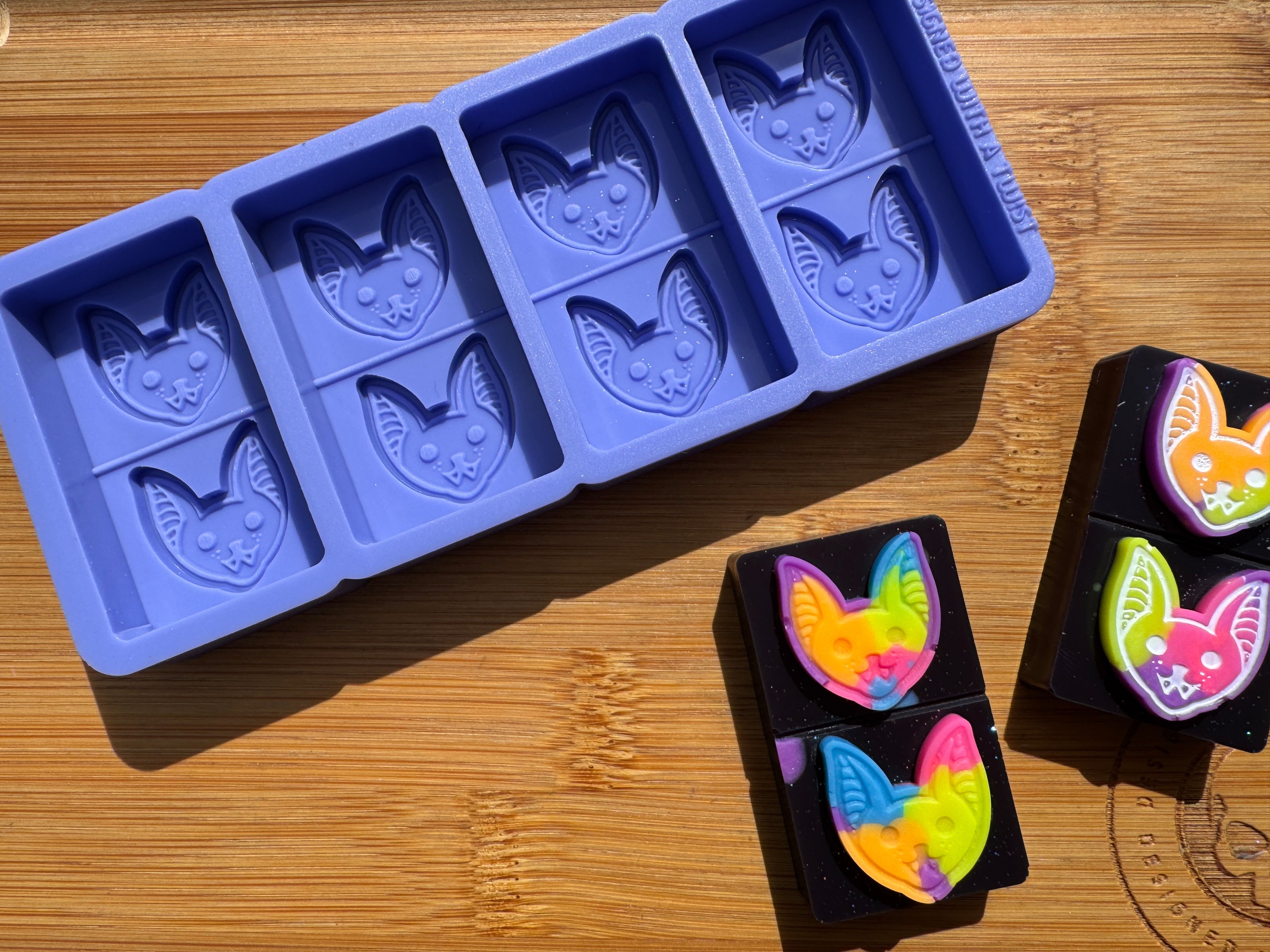 Cute Vampire Bat Face Silicone Mold - HoBa Edition