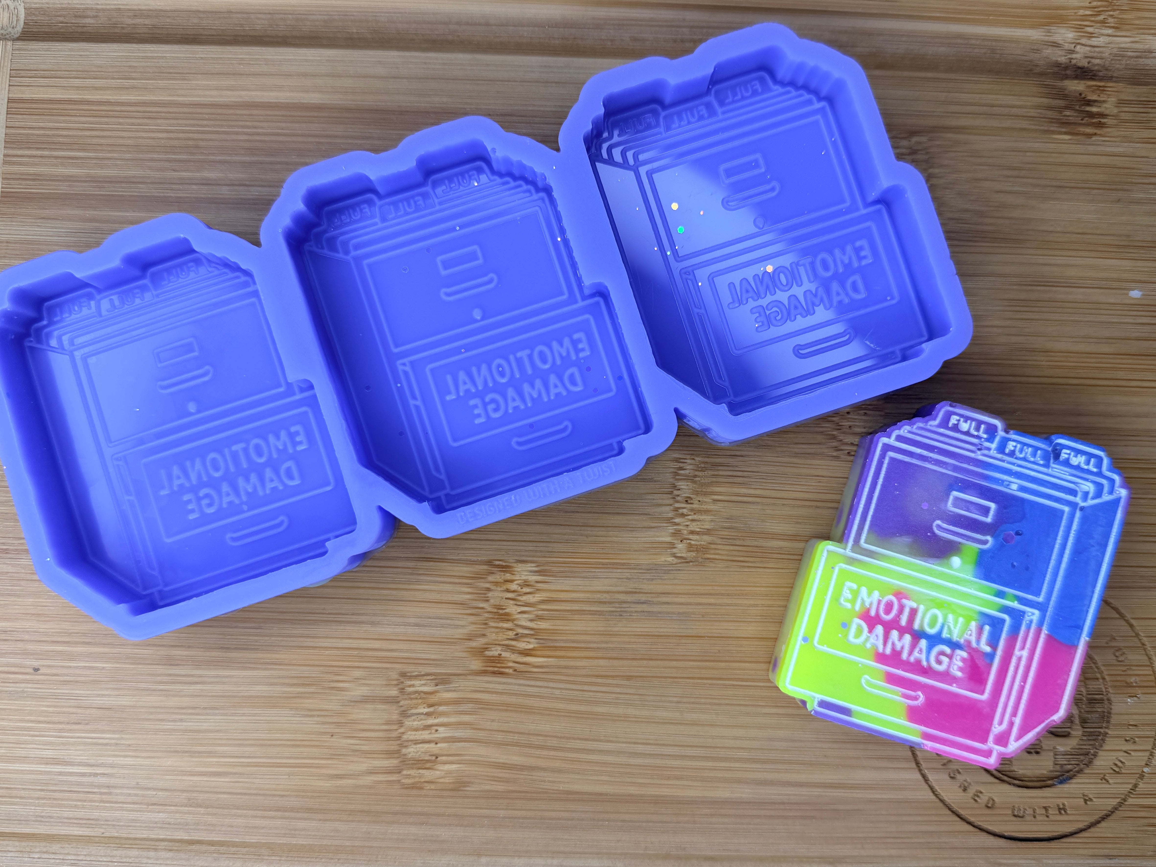 Emotional Damange Silicone Trio Mold