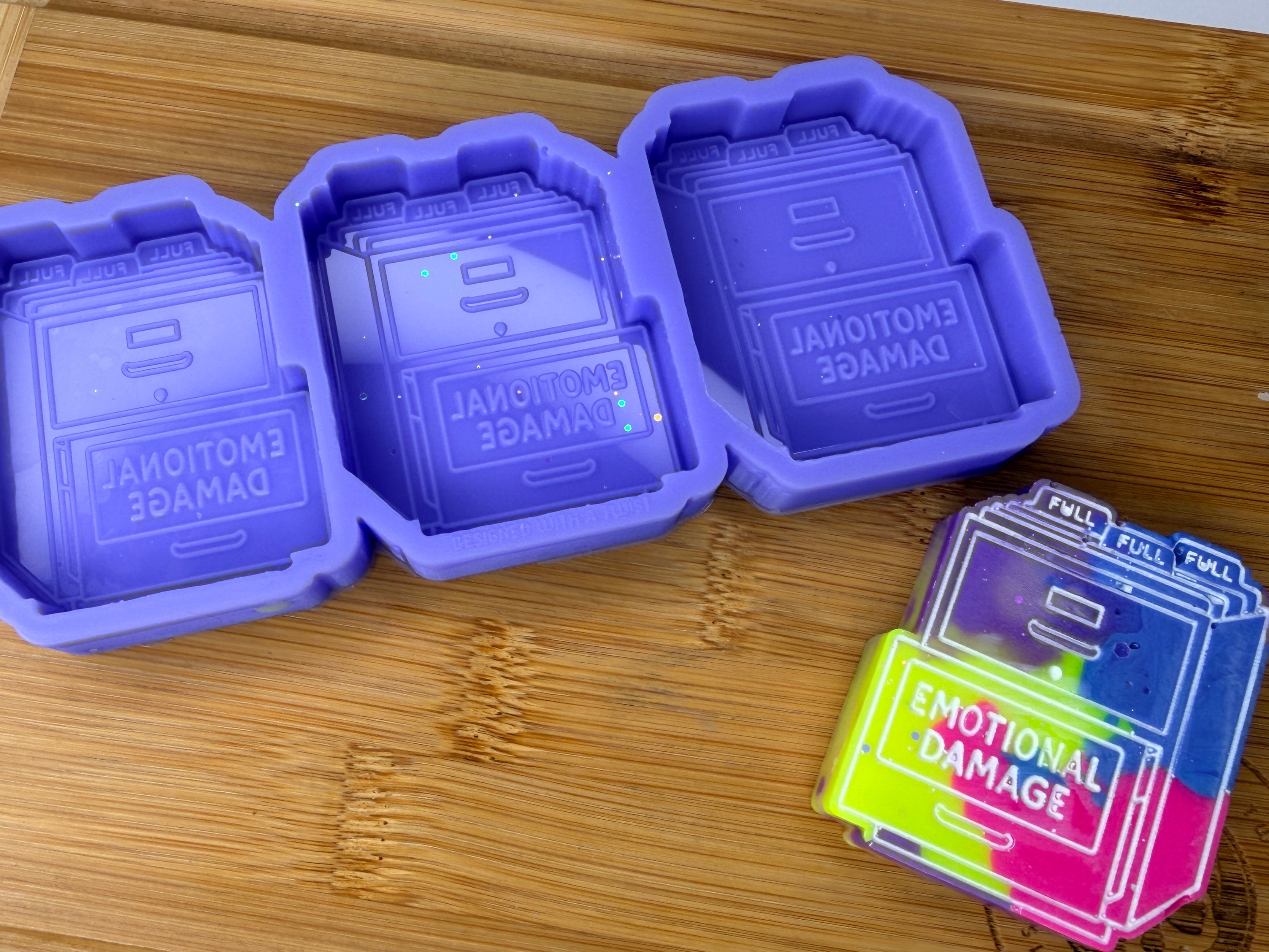 Emotional Damange Silicone Trio Mold