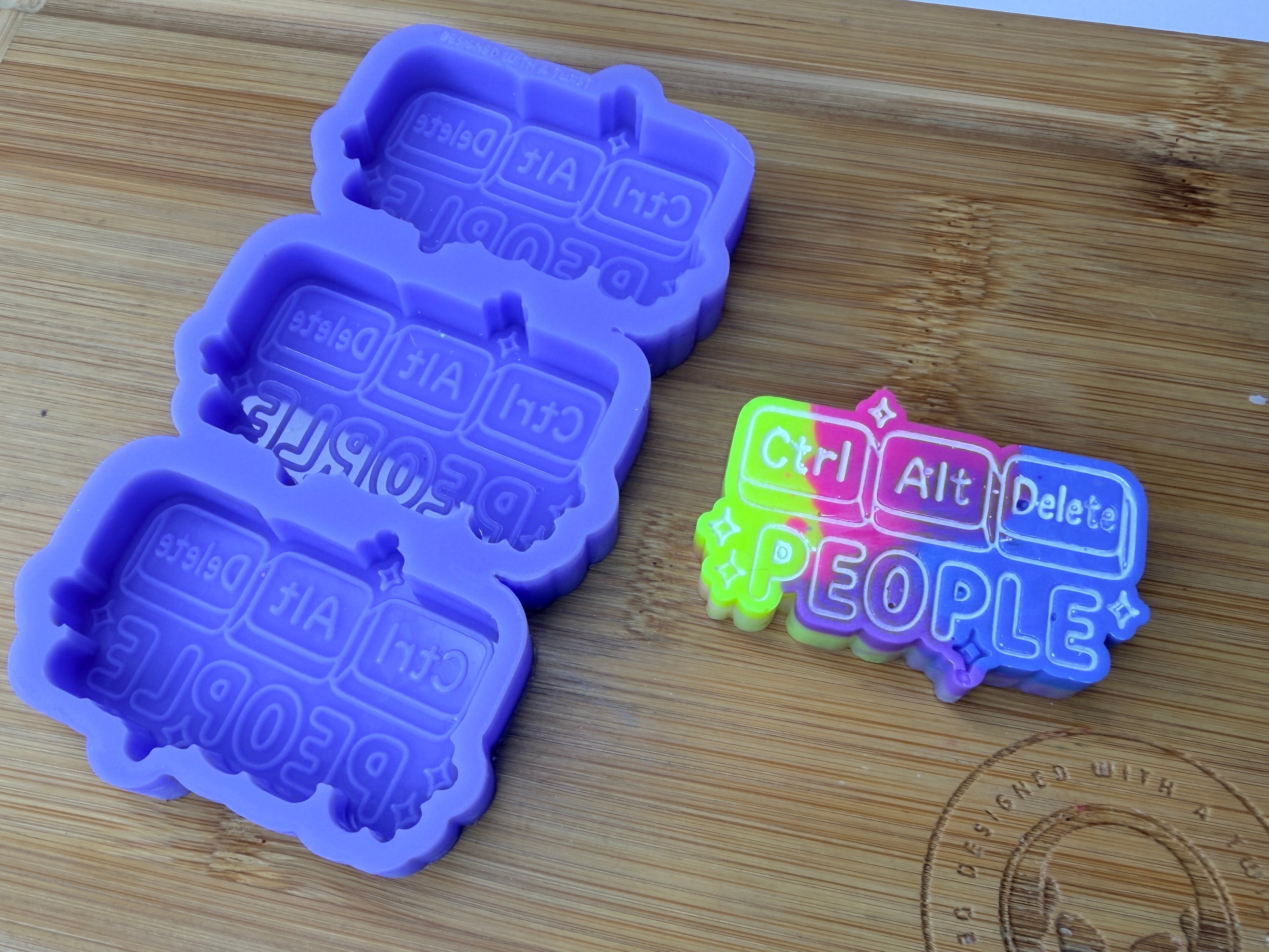CTRL ALT DEL People Silicone Trio Mold