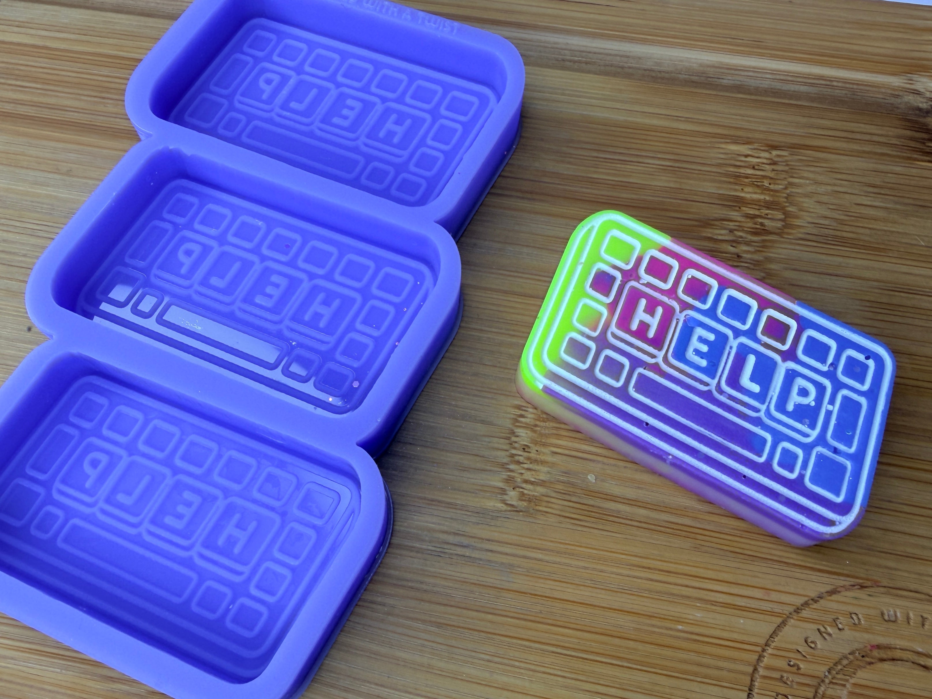 HELP Keyboard Silicone Trio Mold