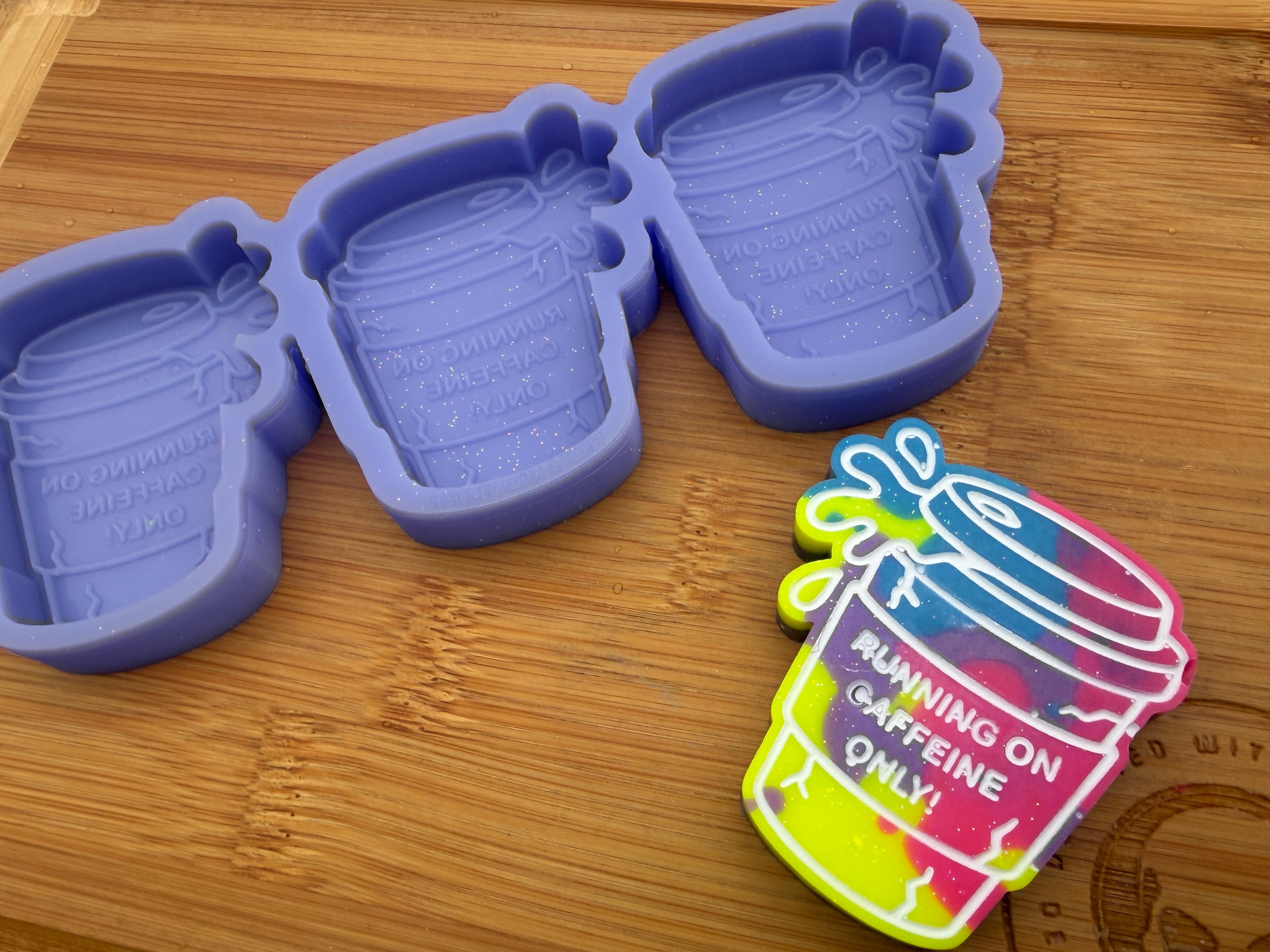 Running On Caffeine Silicone Trio Mold