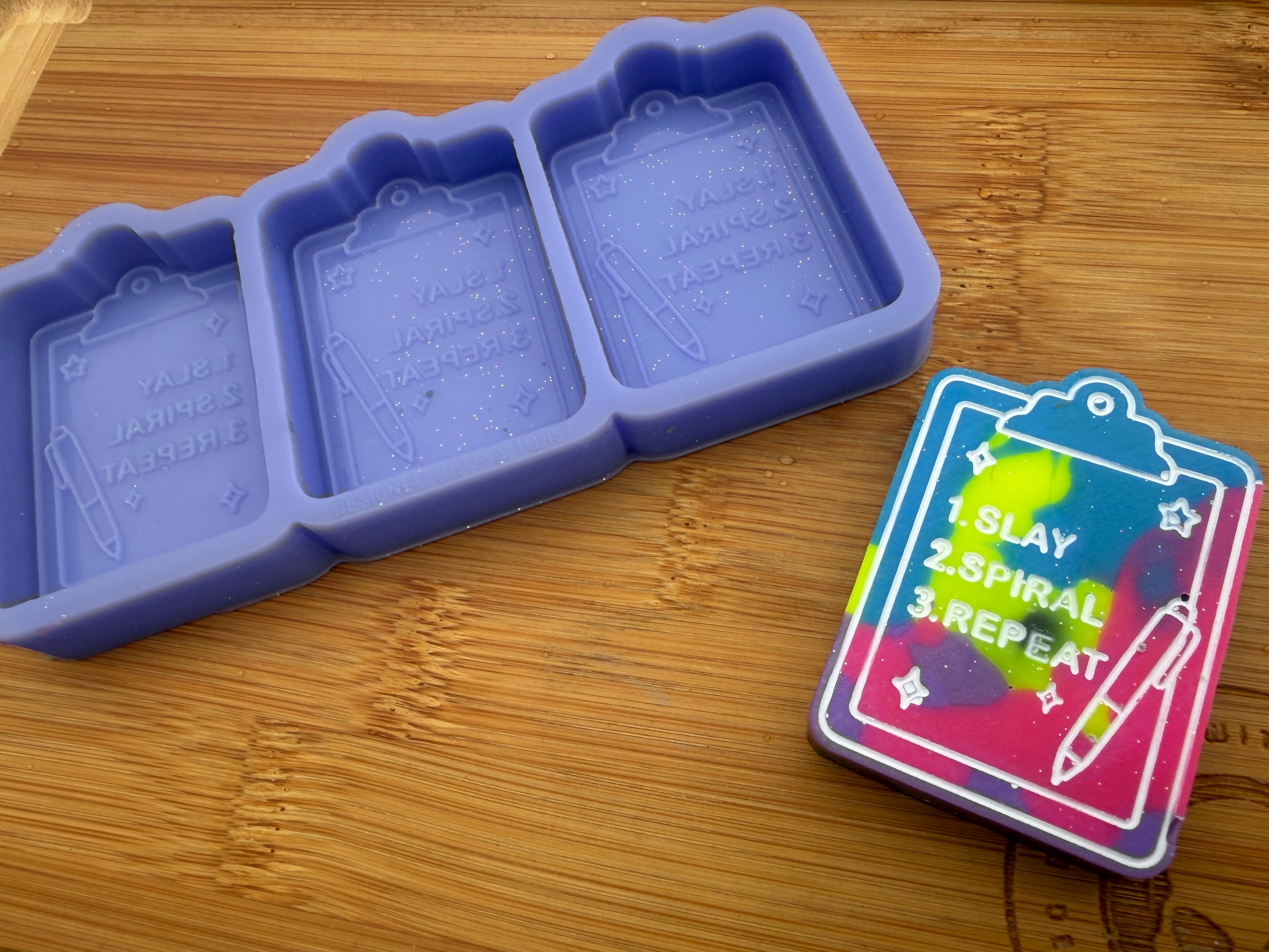 Slay, Spiral, Repeat Silicone Trio Mold