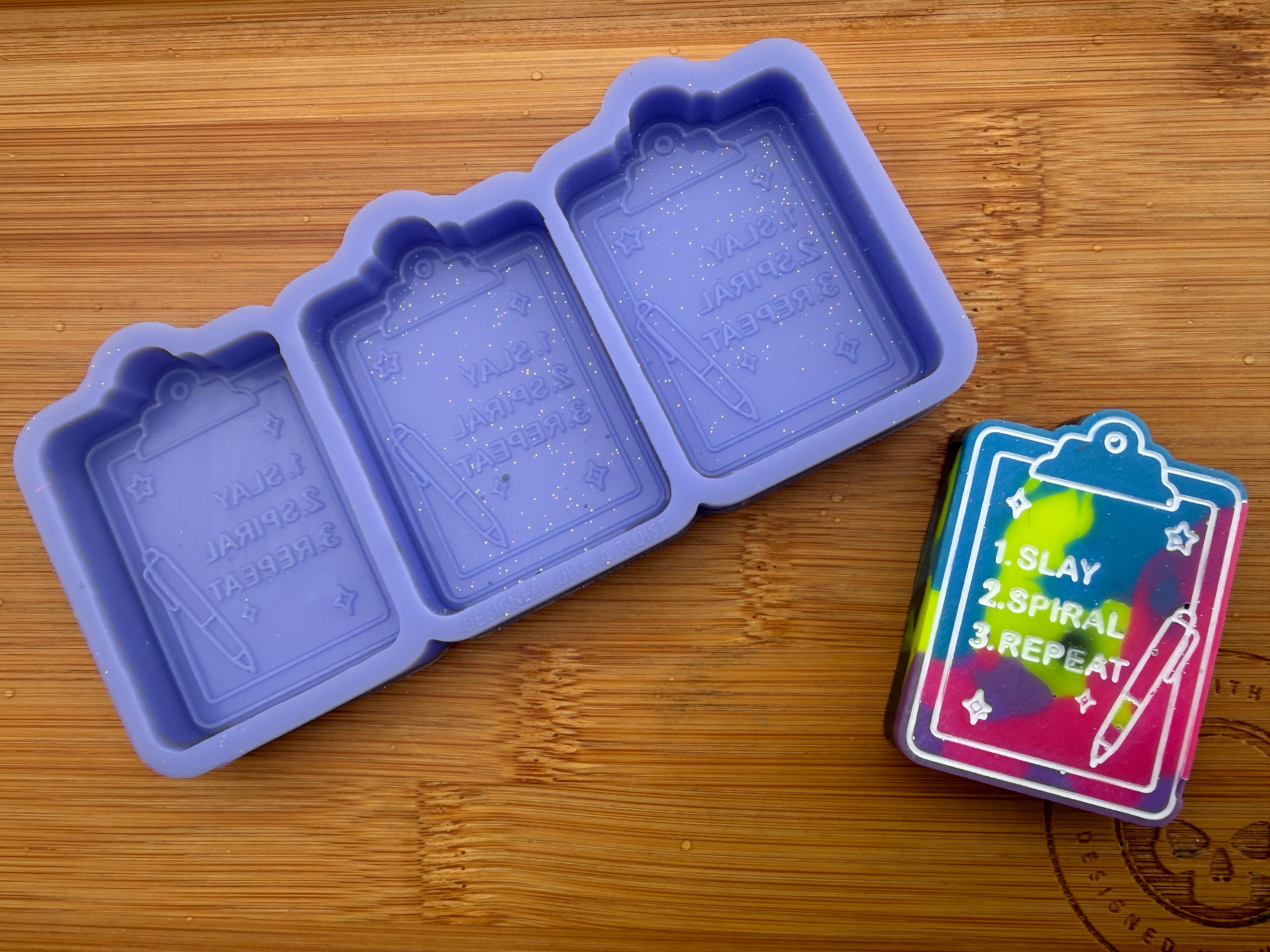Slay, Spiral, Repeat Silicone Trio Mold