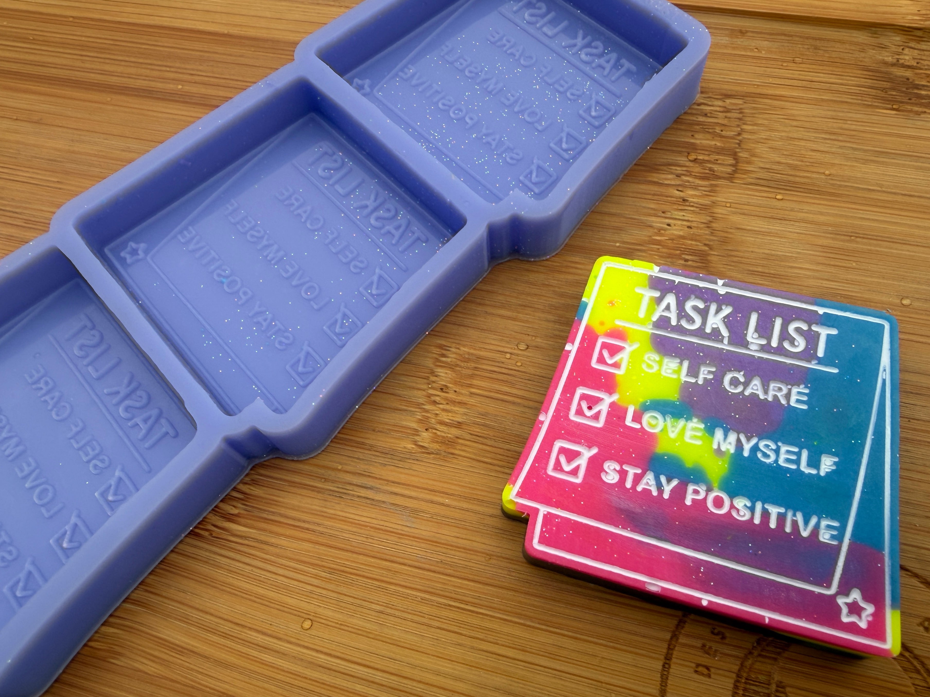 Positive Affirmation Task List Silicone Trio Mold