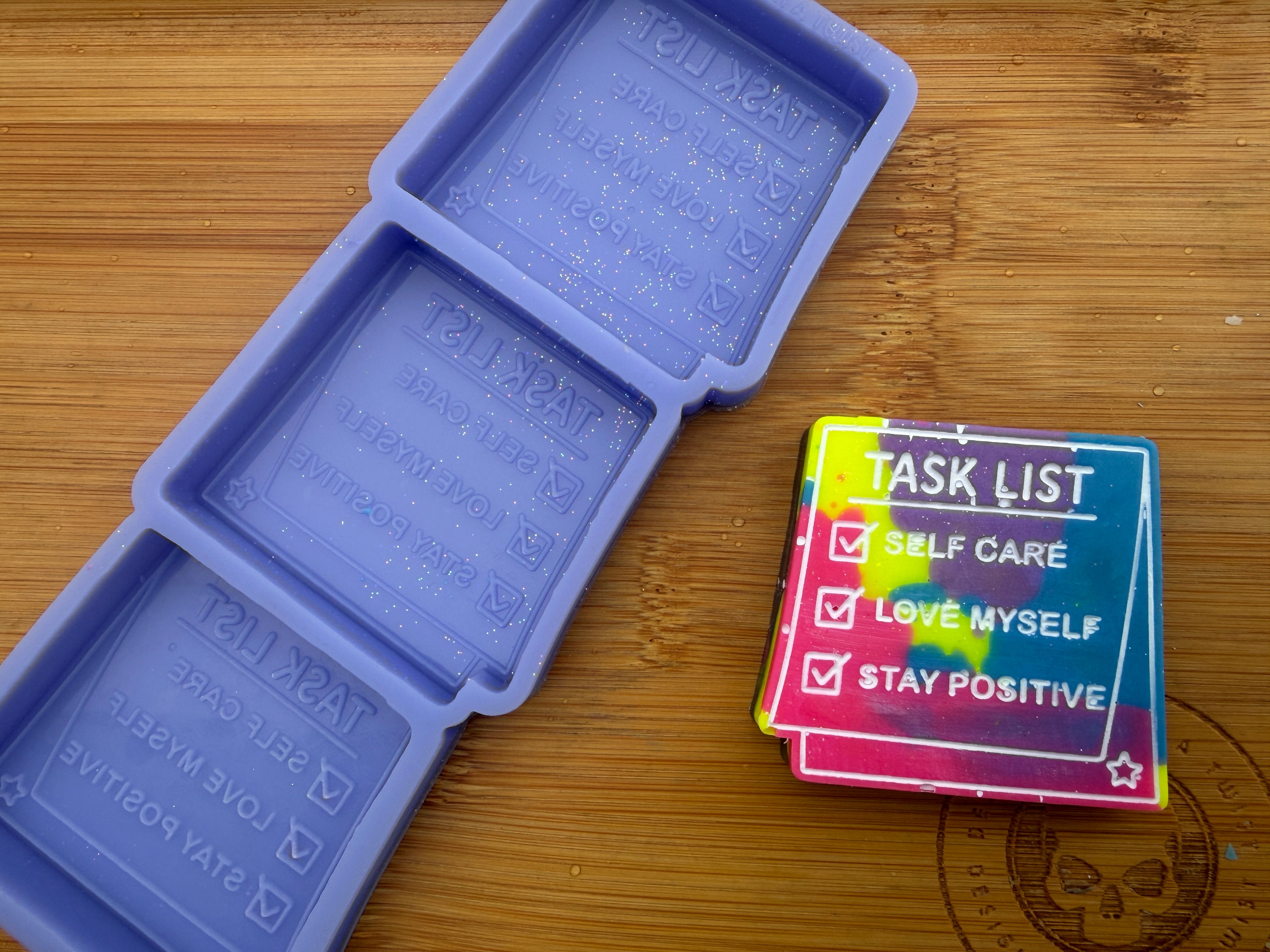 Positive Affirmation Task List Silicone Trio Mold