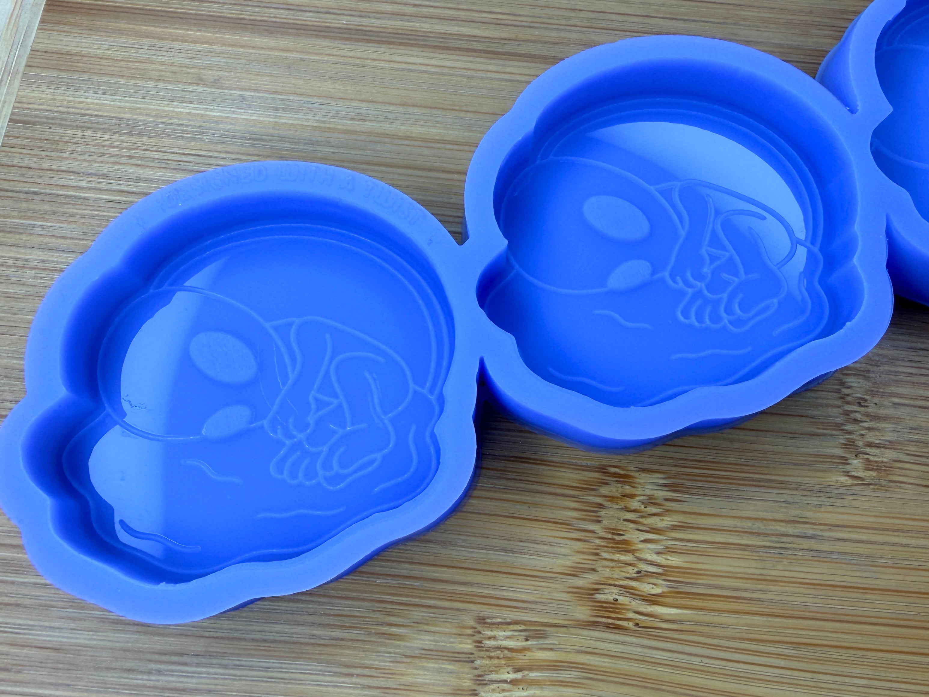 Retro Alien Baby Silicone Mold Trio