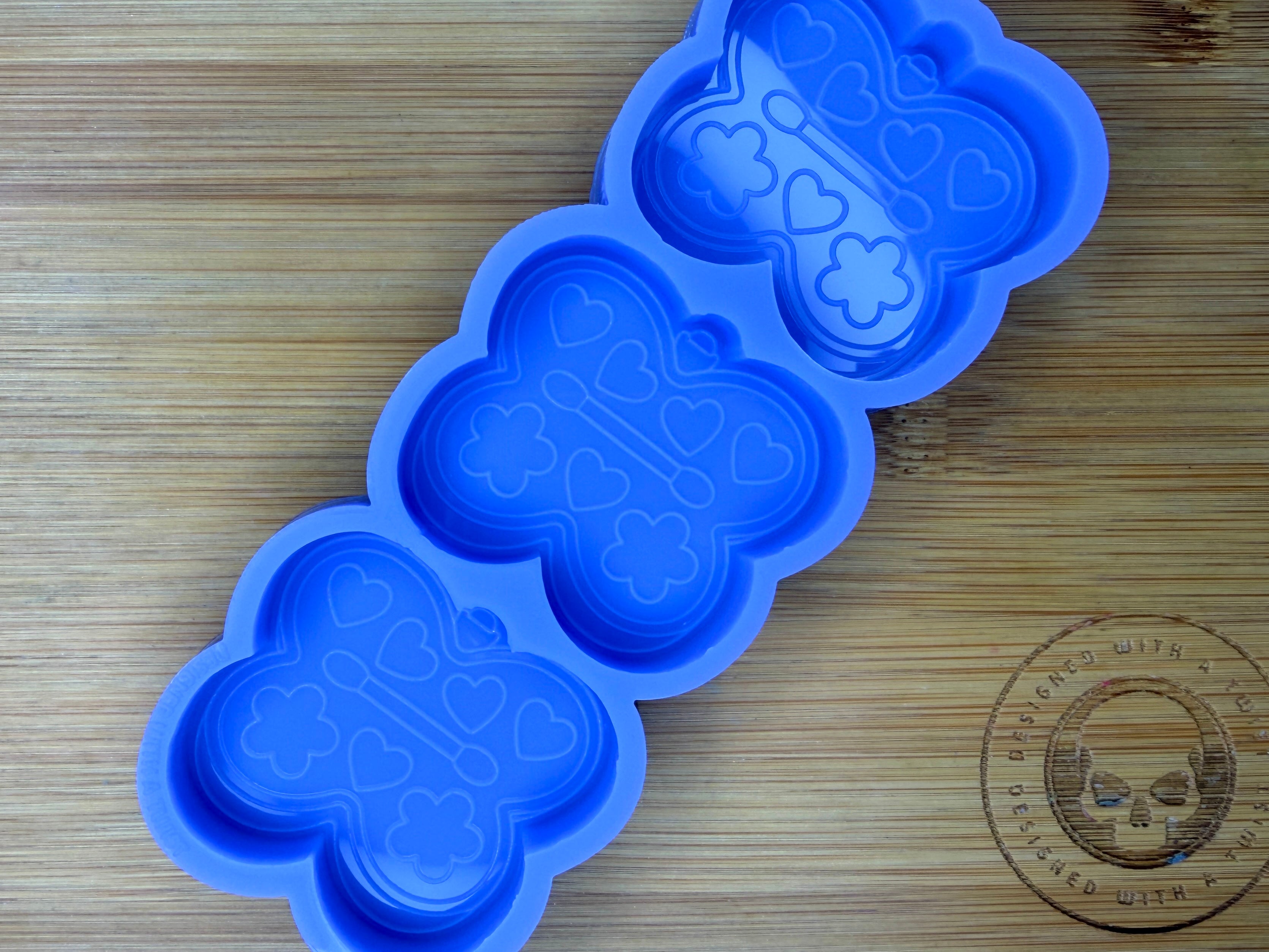 Retro Makeup Palette Silicone Mold Trio