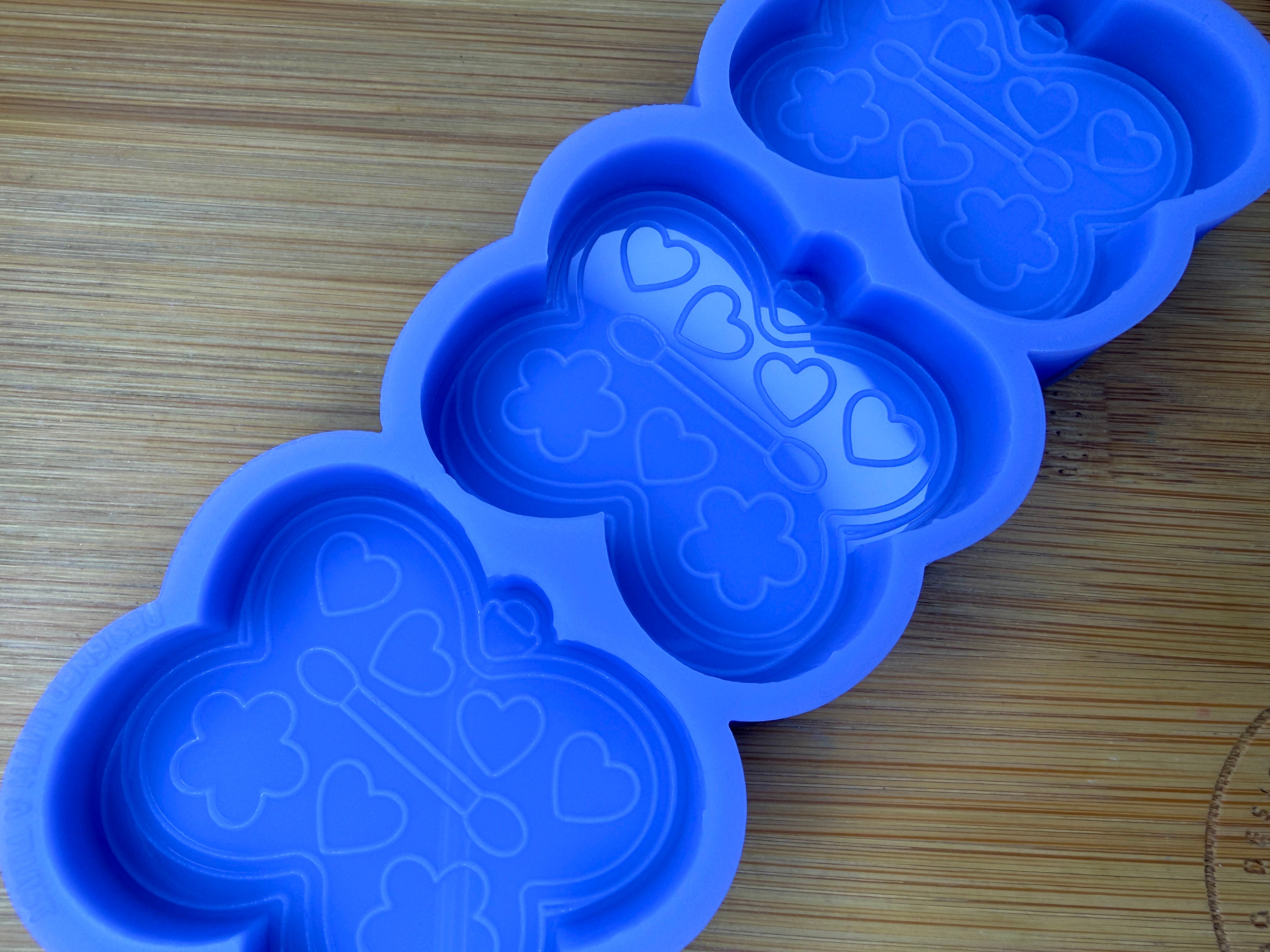 Retro Makeup Palette Silicone Mold Trio