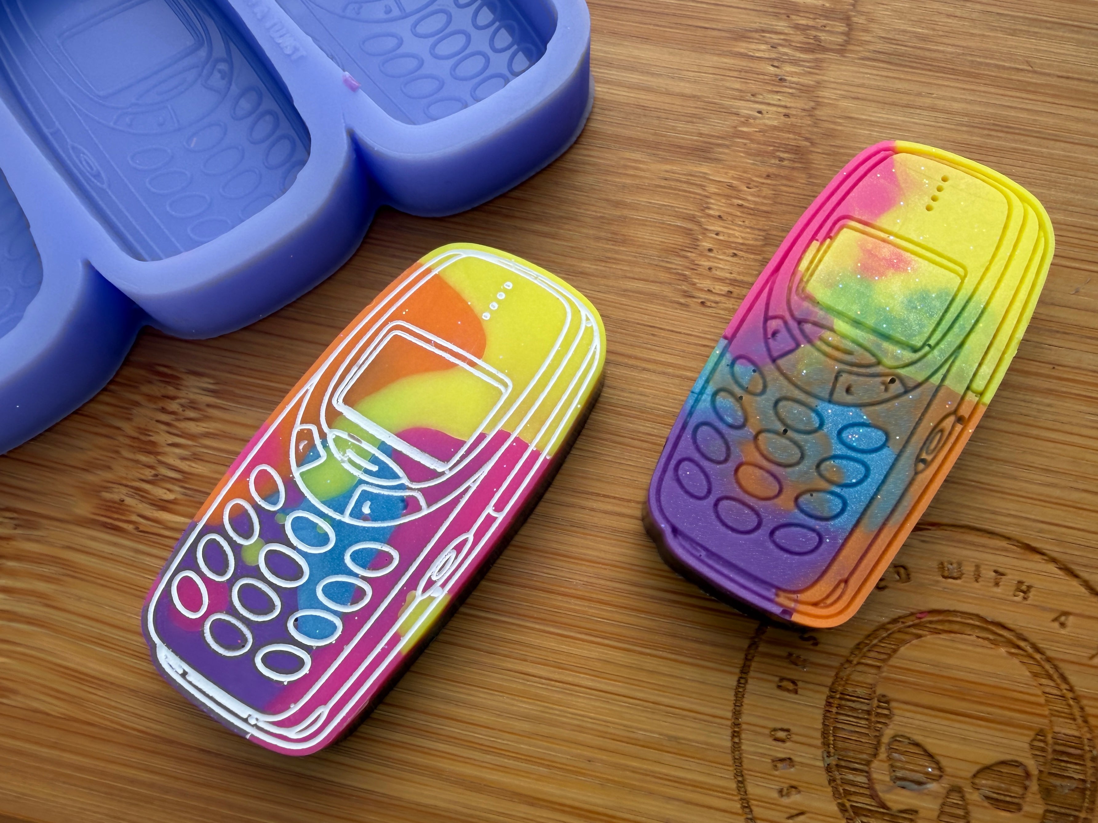 Retro Mobile Phone Car Silicone Mold Trio