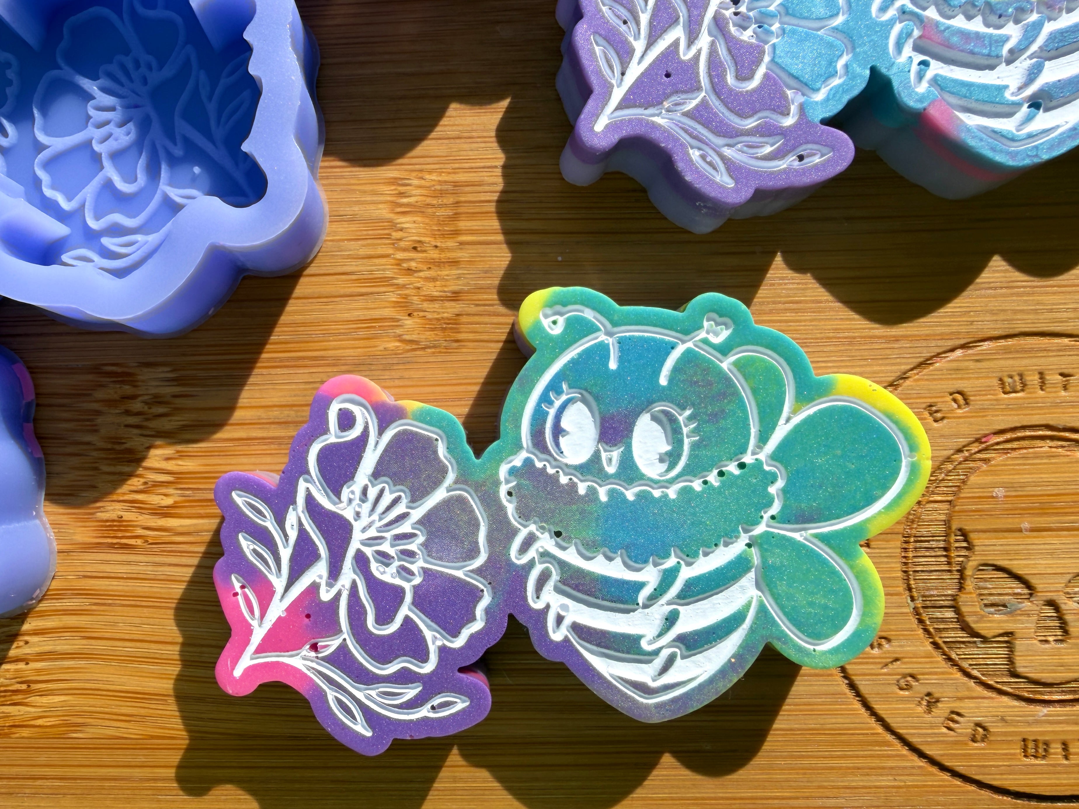 Bee & Flower Silicone Trio Mold