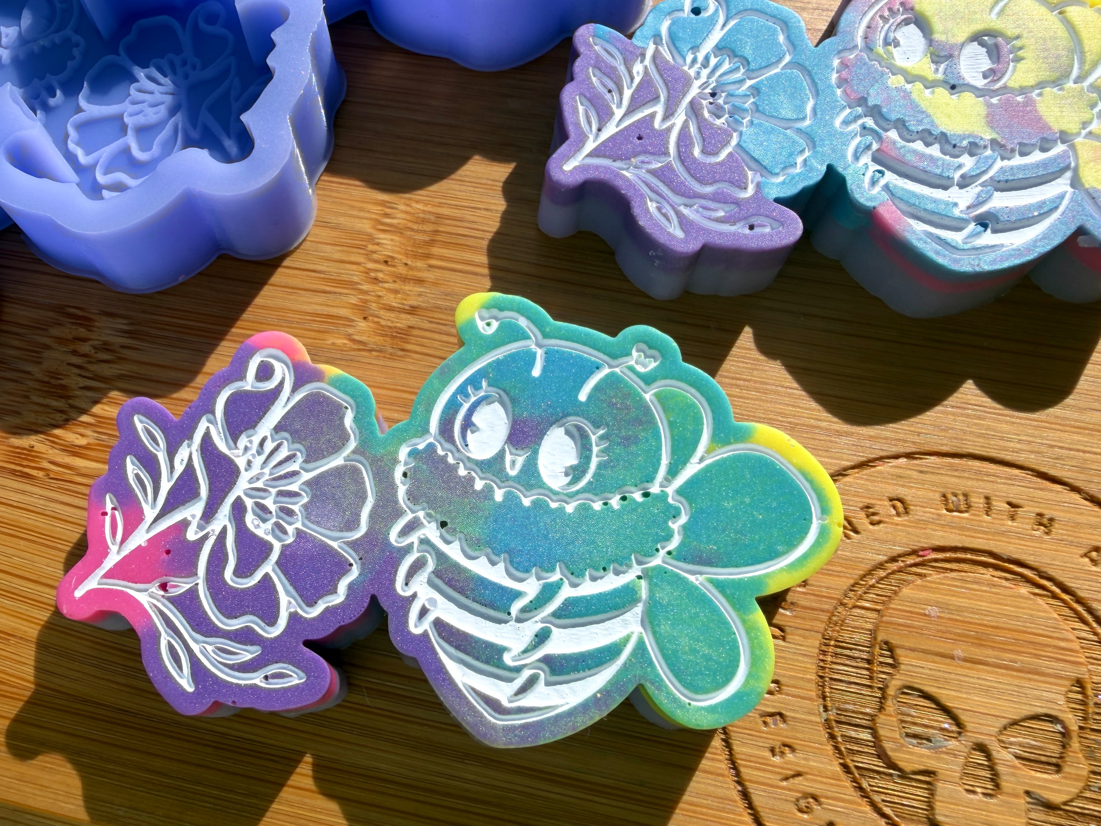 Bee & Flower Silicone Trio Mold
