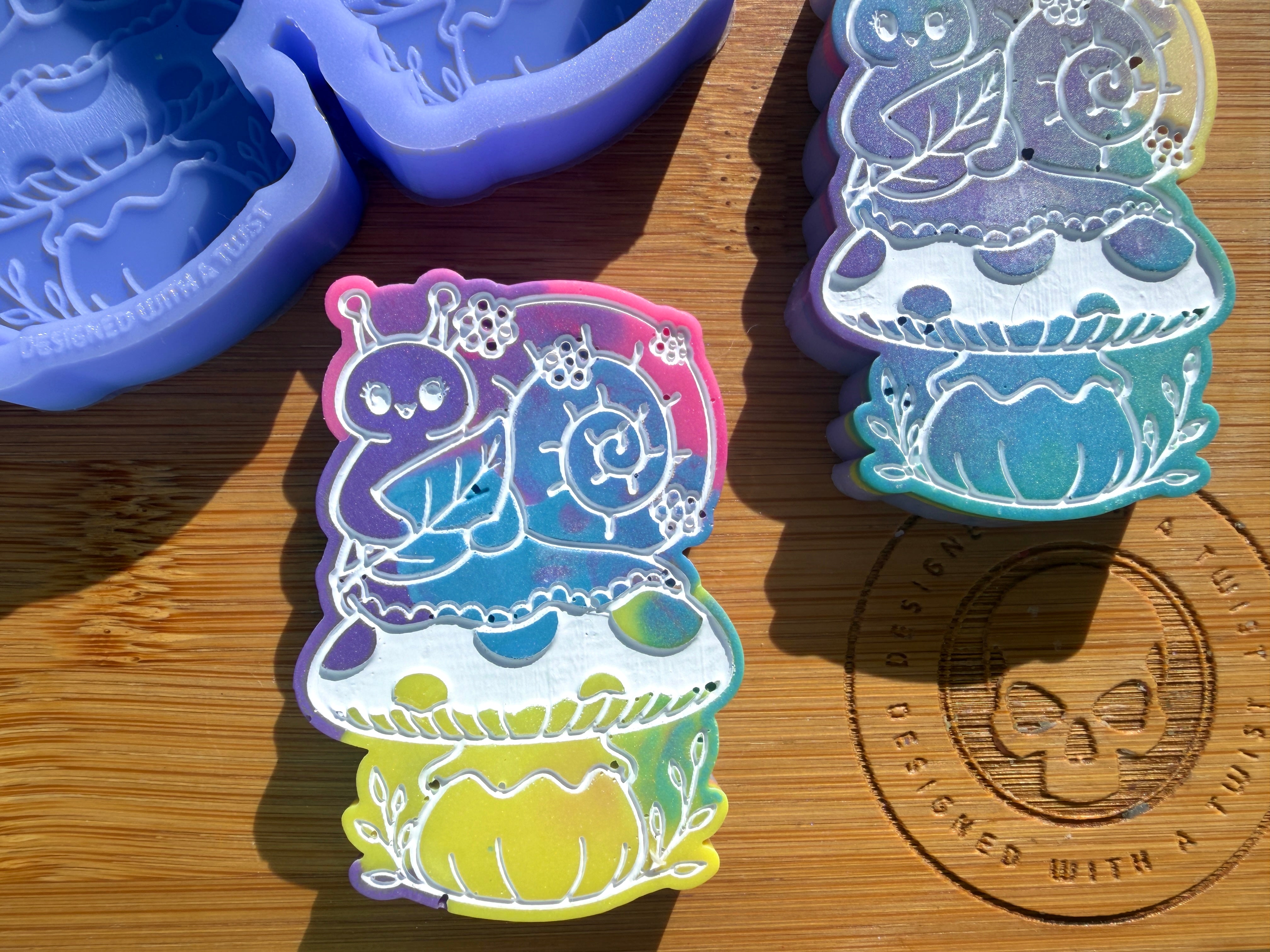 Snail Mushy Silicone Trio Mold