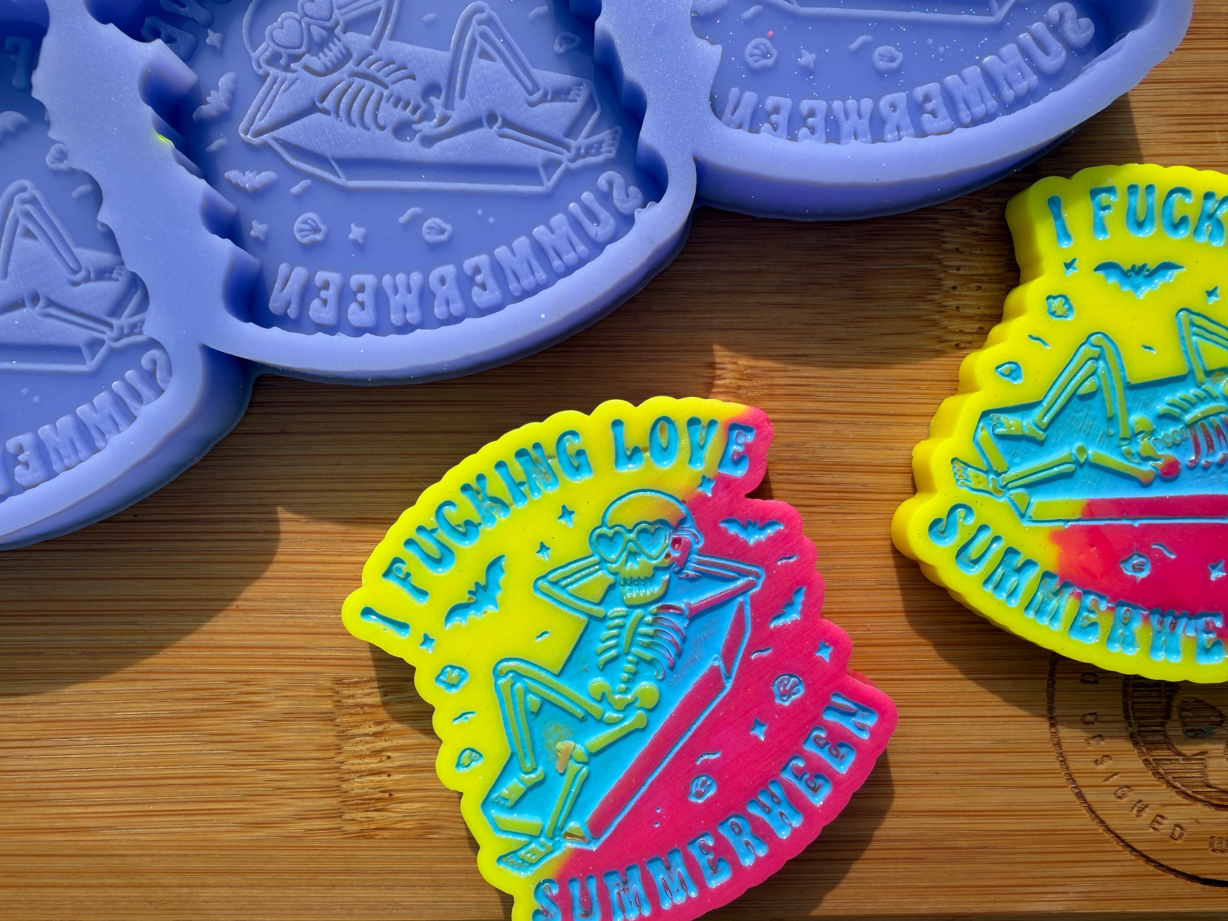 I F*cking love Summerween Silicone Trio Mold