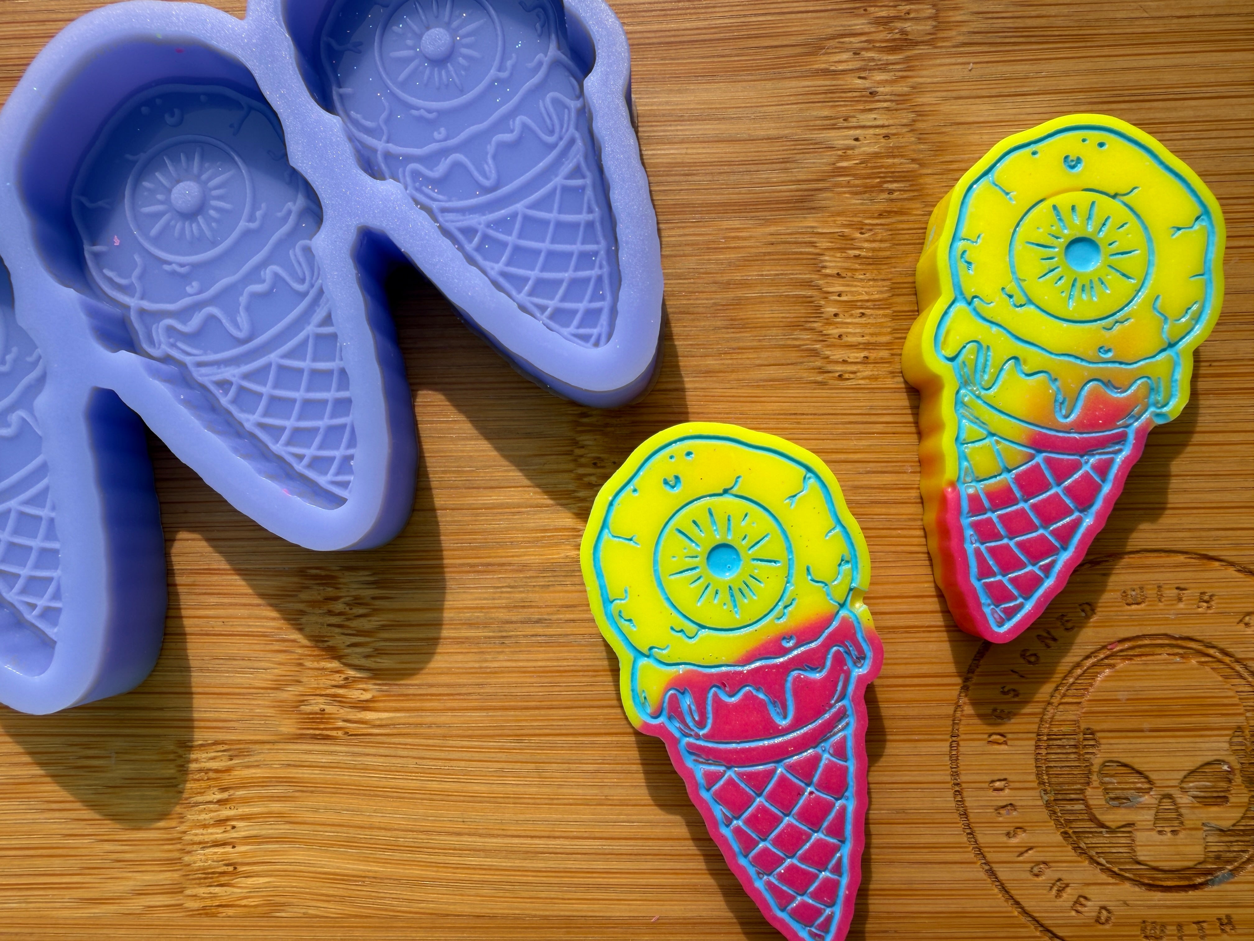 Eyescream Cone Silicone Trio Mold