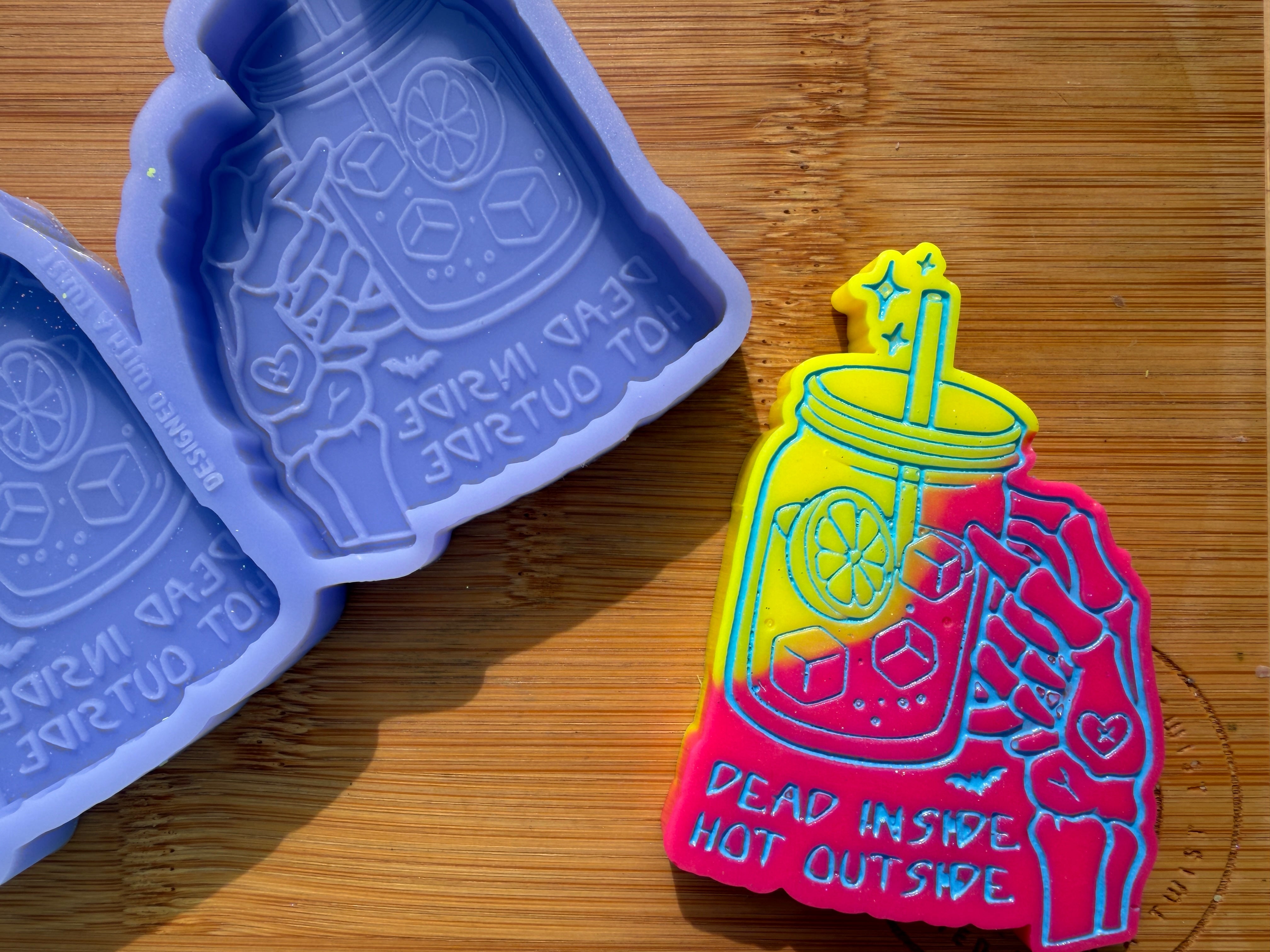 Dead Inside, Hot Outside Cocktail Silicone Duo Mold