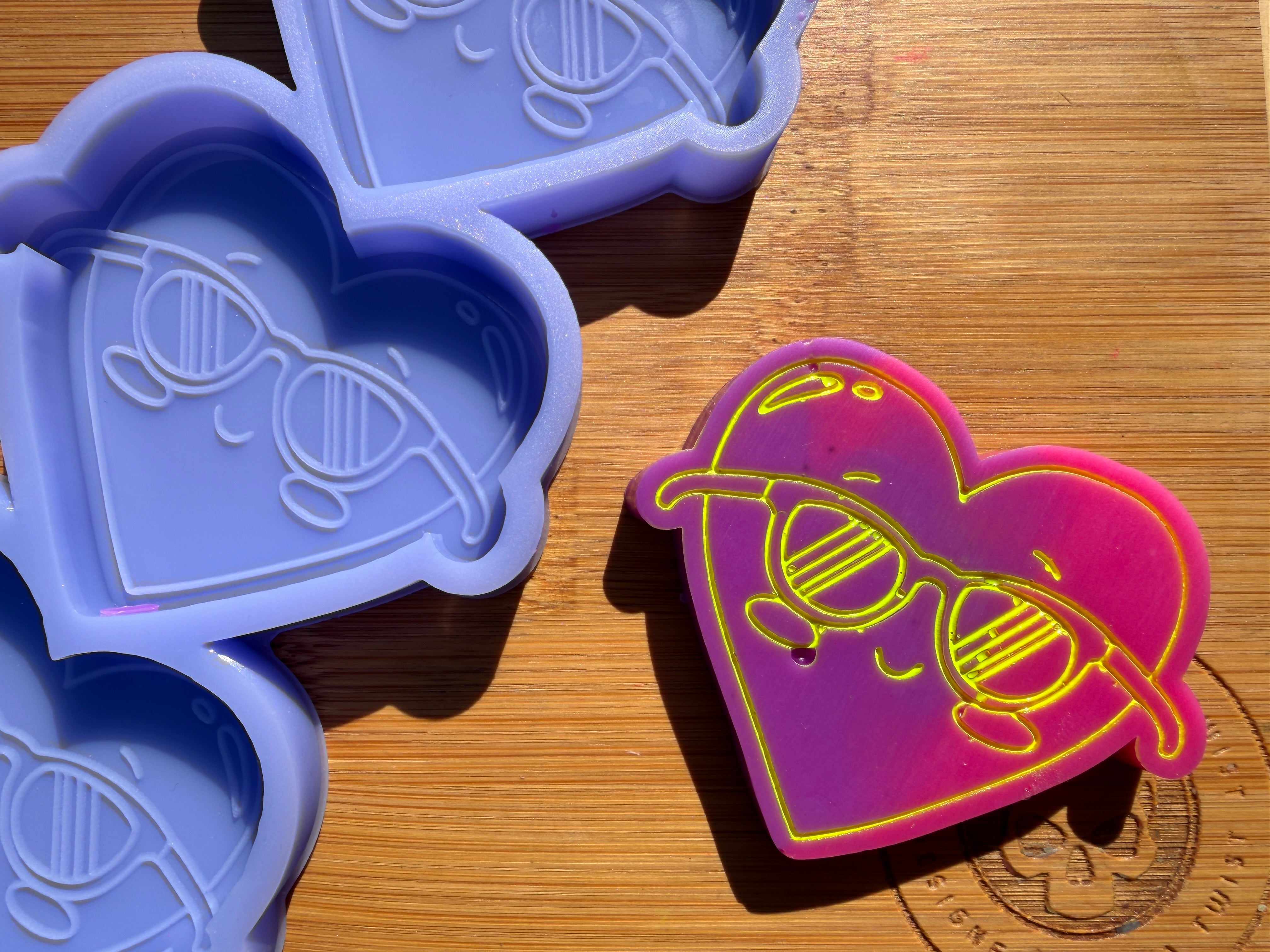 Boho Heart Silicone Mold - 3 Cavities
