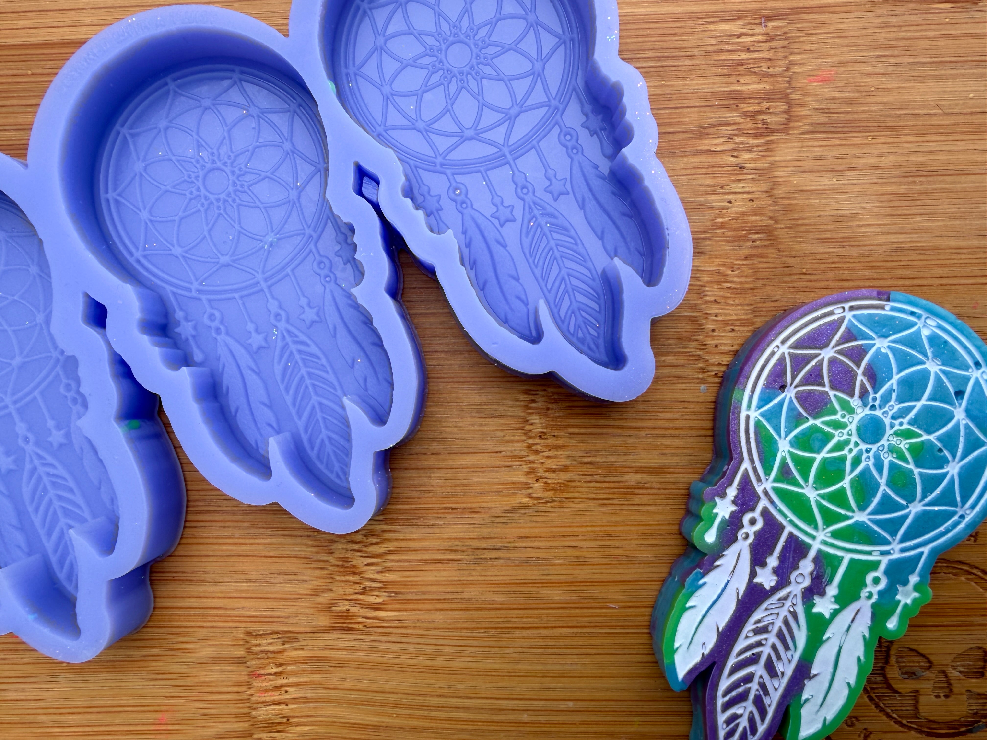 Large Dream Catcher Silicone Mold - 3 Cavities