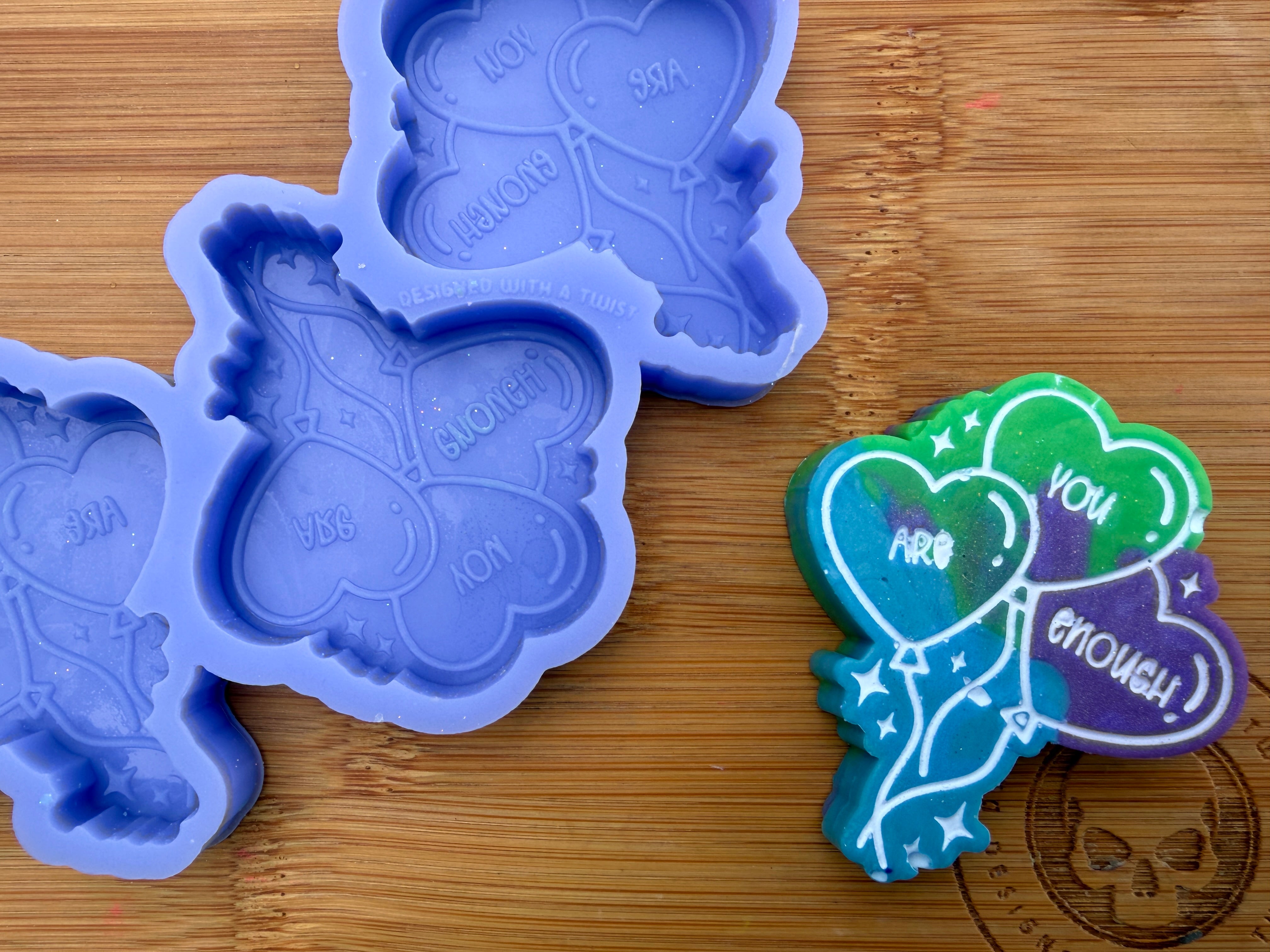 You Are Enough Balloons Silicone Mold - 3 Cavities
