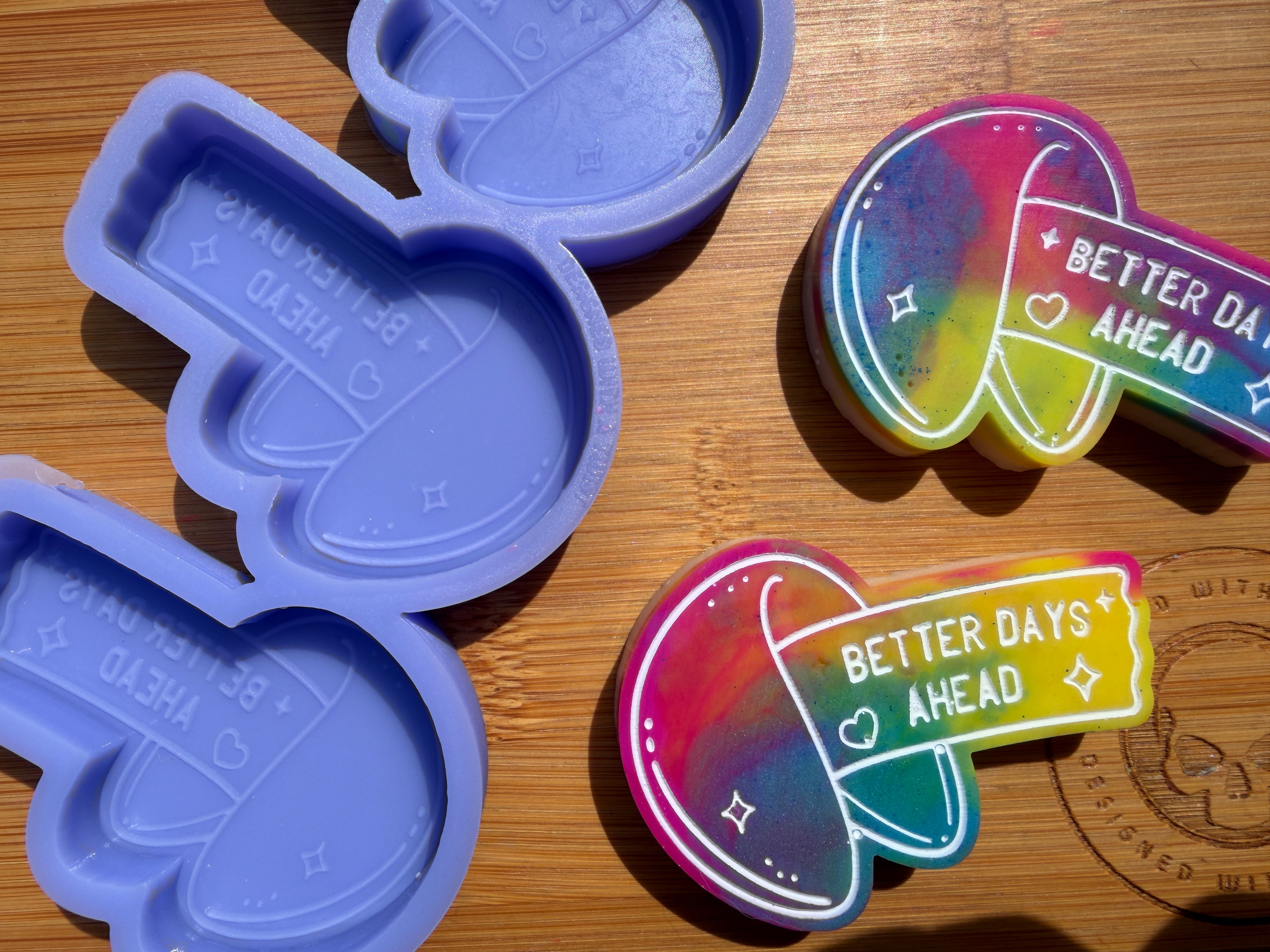 Better Days Ahead Fortune Cookie Silicone Mold - 3 Cavities
