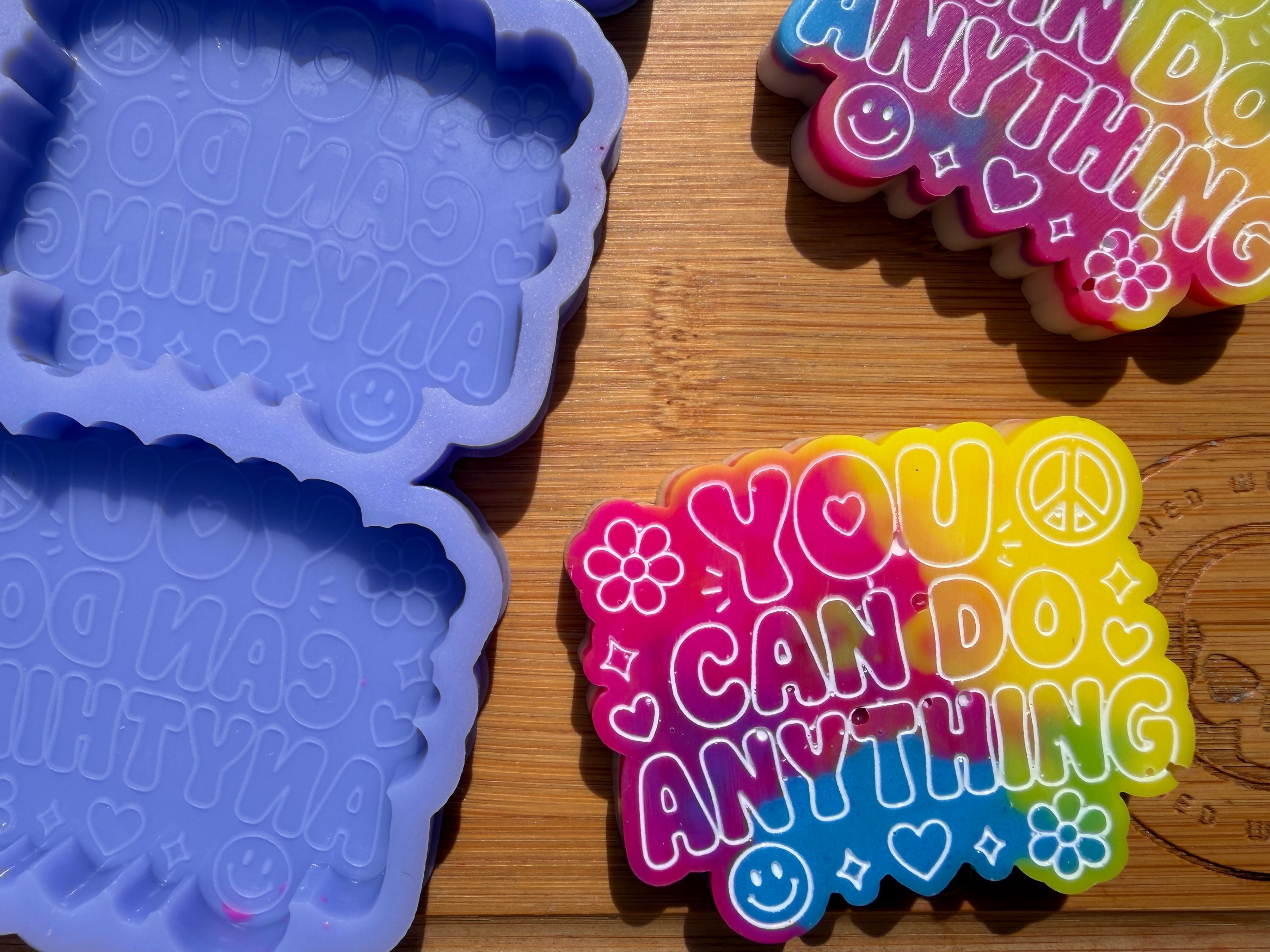 You Can Do Anything Silicone Mold - 3 Cavities