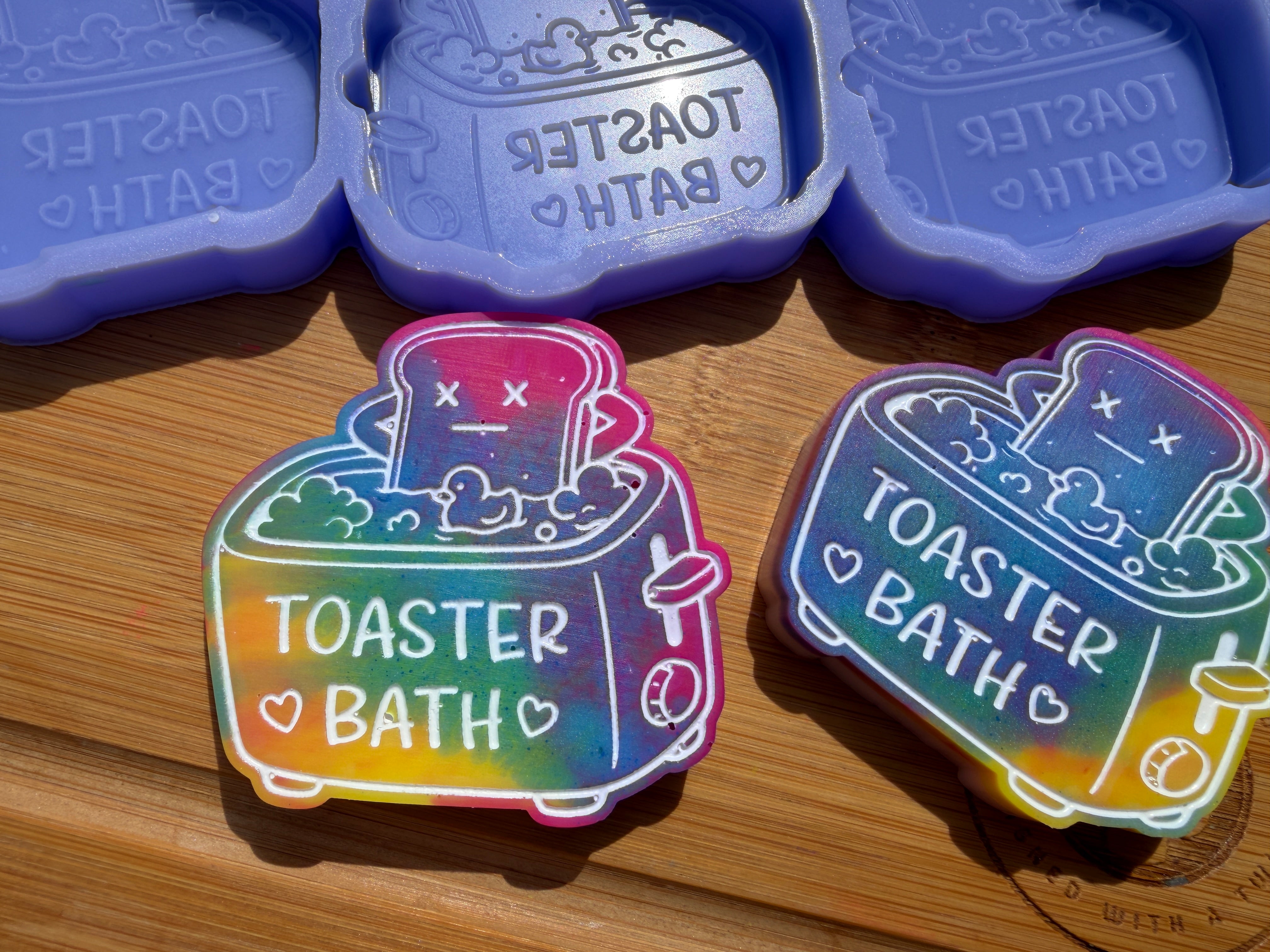 Toaster Bath Silicone Mold - 3 Cavities