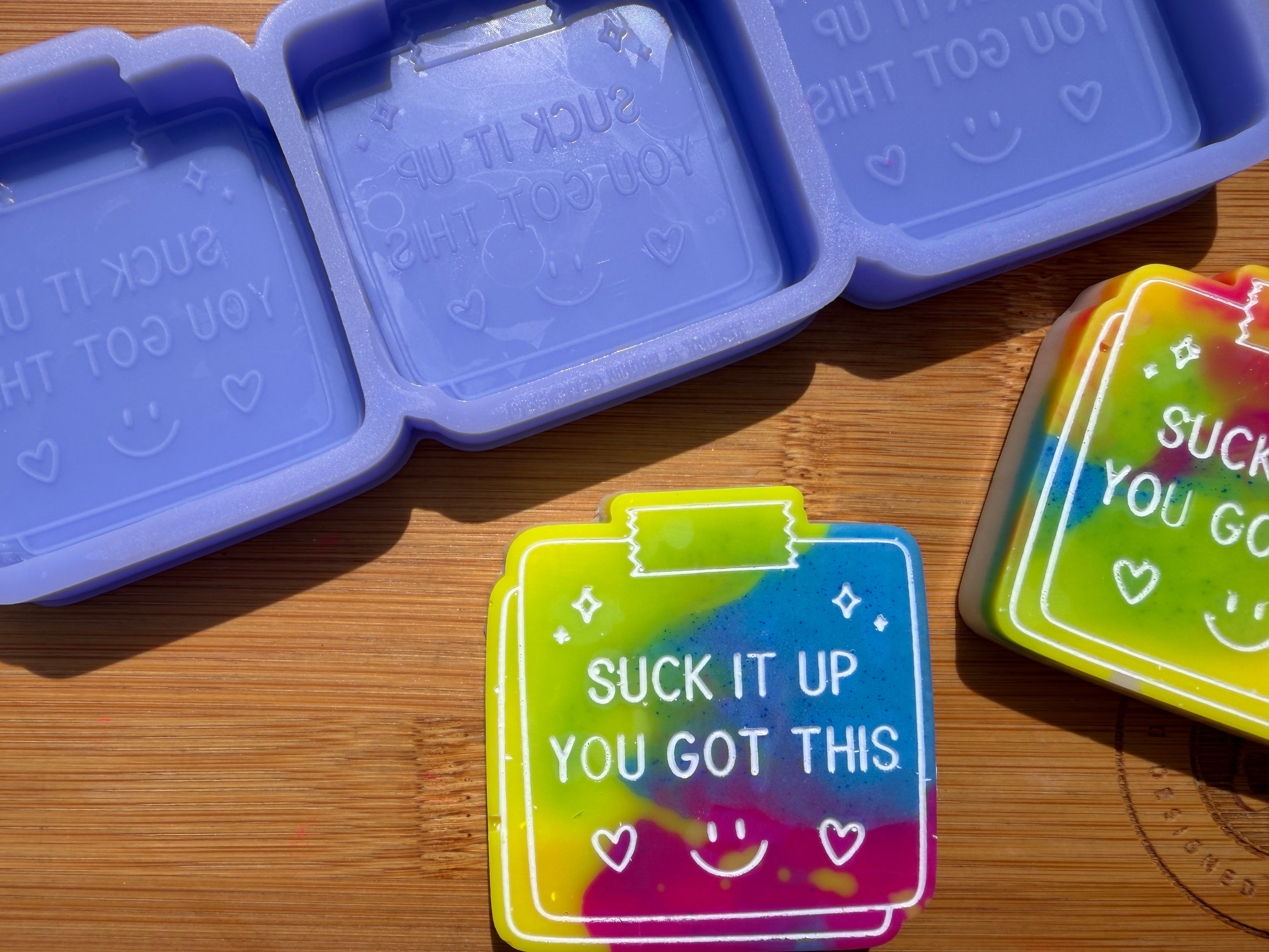 Suck It Up Sticky Note Silicone Mold - 3 Cavities